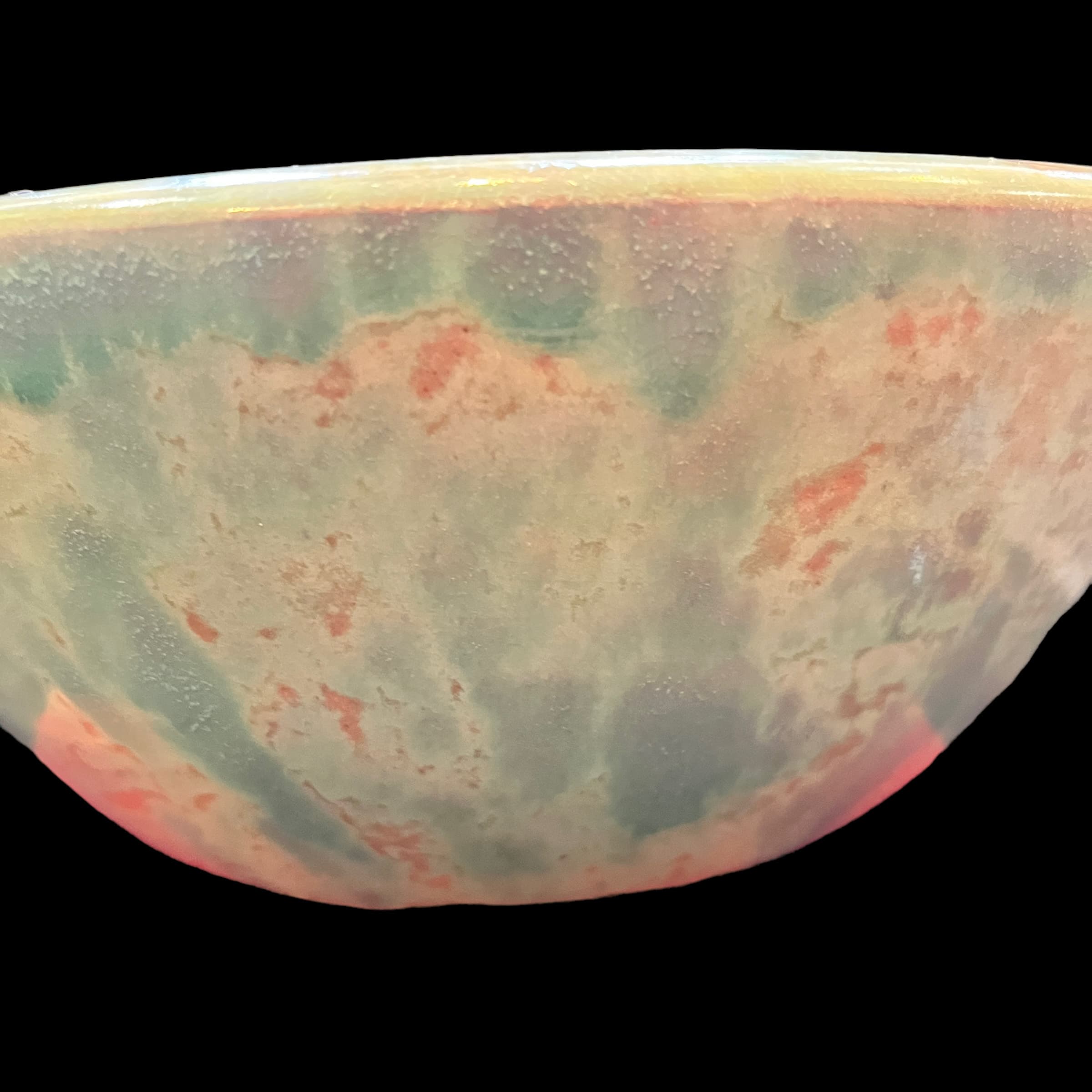 Beautiful Green Glaze Pottery Bowl - Regular - Thumbnail 3