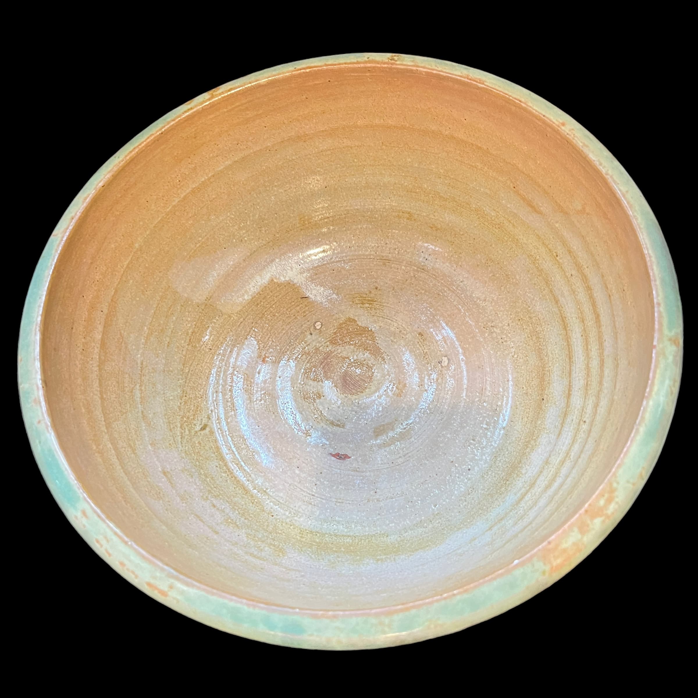Beautiful Green Glaze Pottery Bowl - Regular - Thumbnail 6