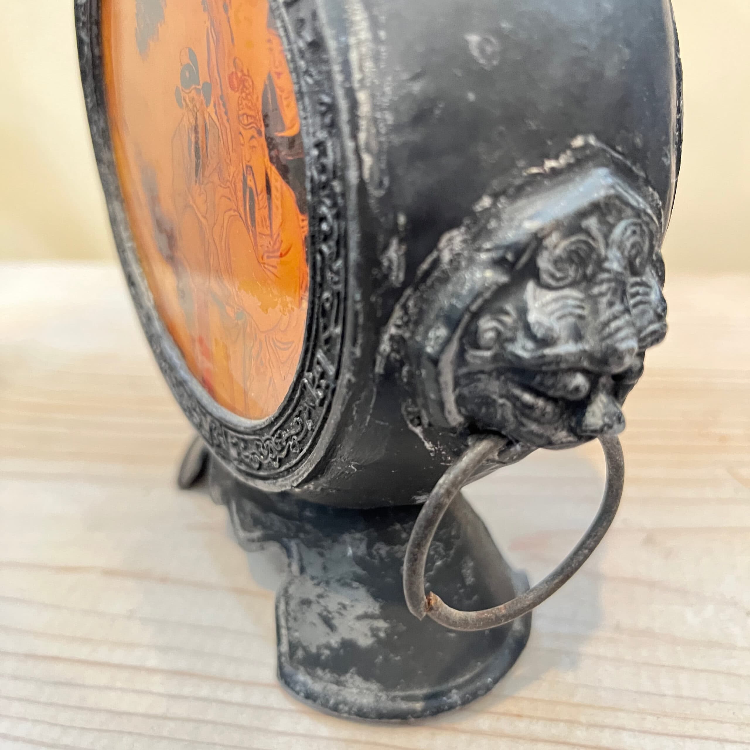 Chinese Tea Box with Lion Handles - Regular - Thumbnail 3