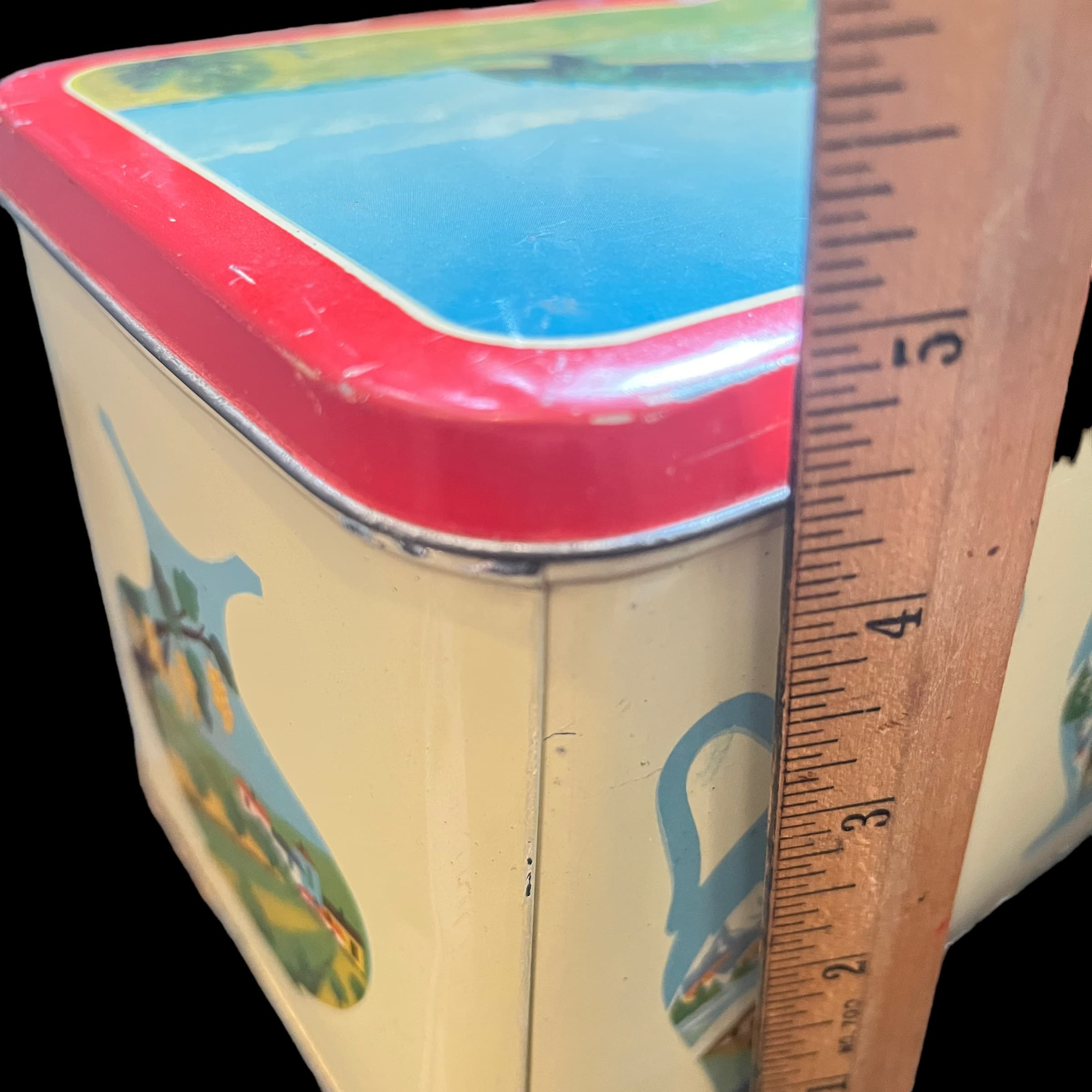Vintage Tin with Country Side Scenes - Regular - Thumbnail 5