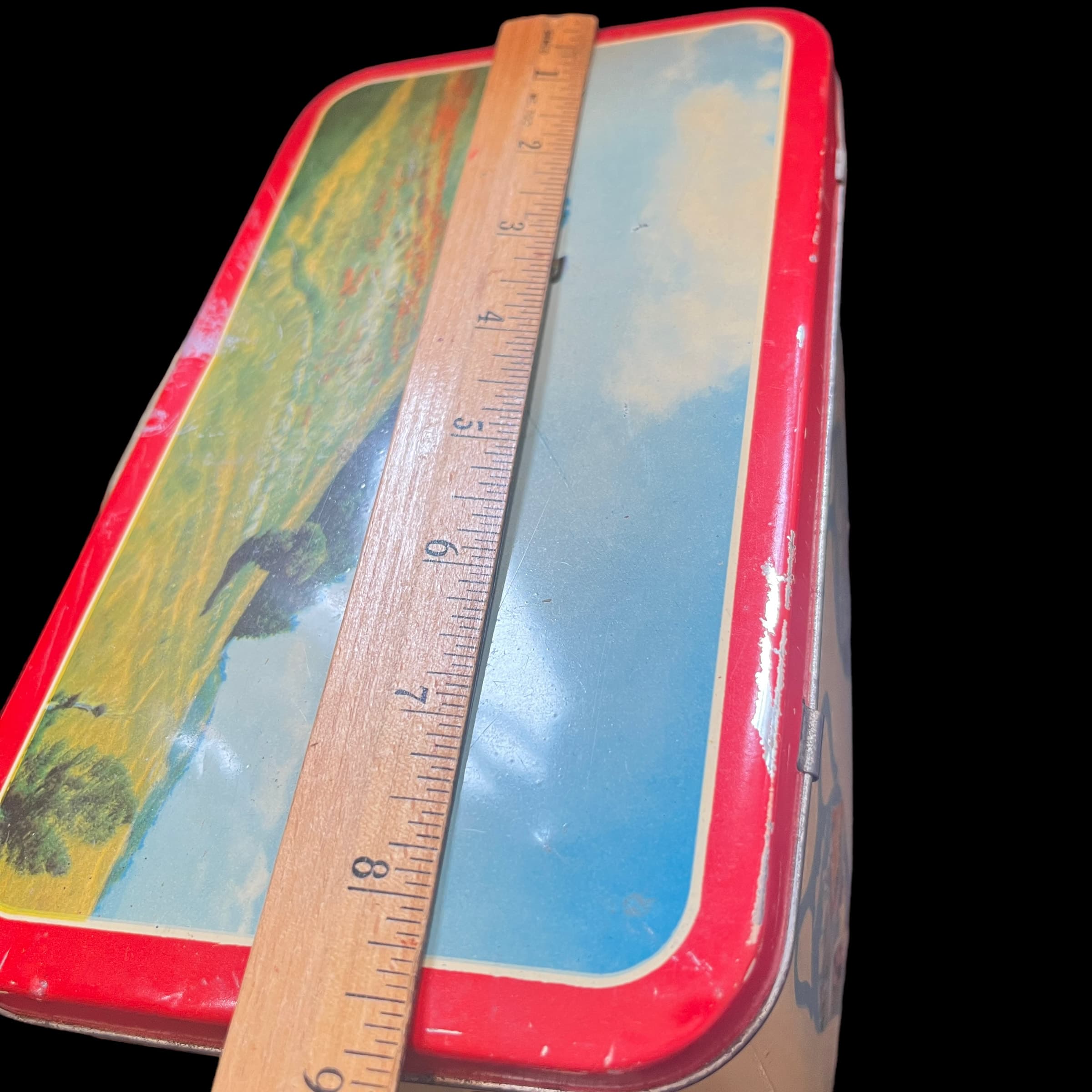 Vintage Tin with Country Side Scenes - Regular - Thumbnail 4