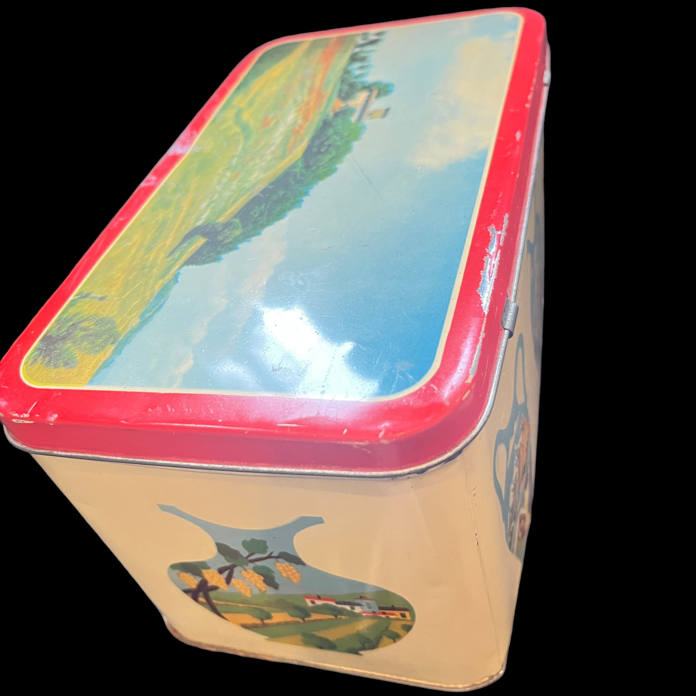 Vintage Tin with Country Side Scenes - Regular - Thumbnail 7