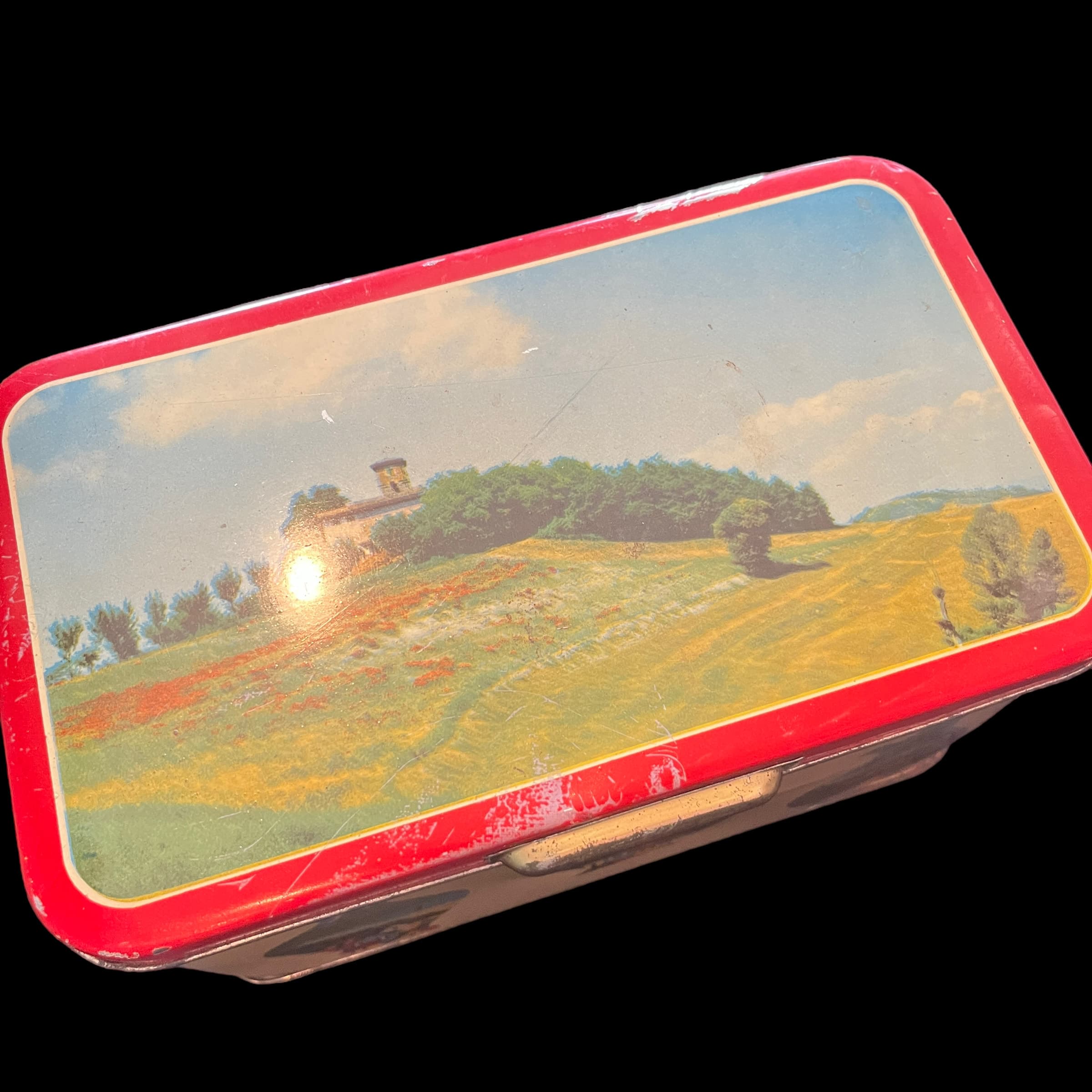 Vintage Tin with Country Side Scenes - Regular - Thumbnail 2
