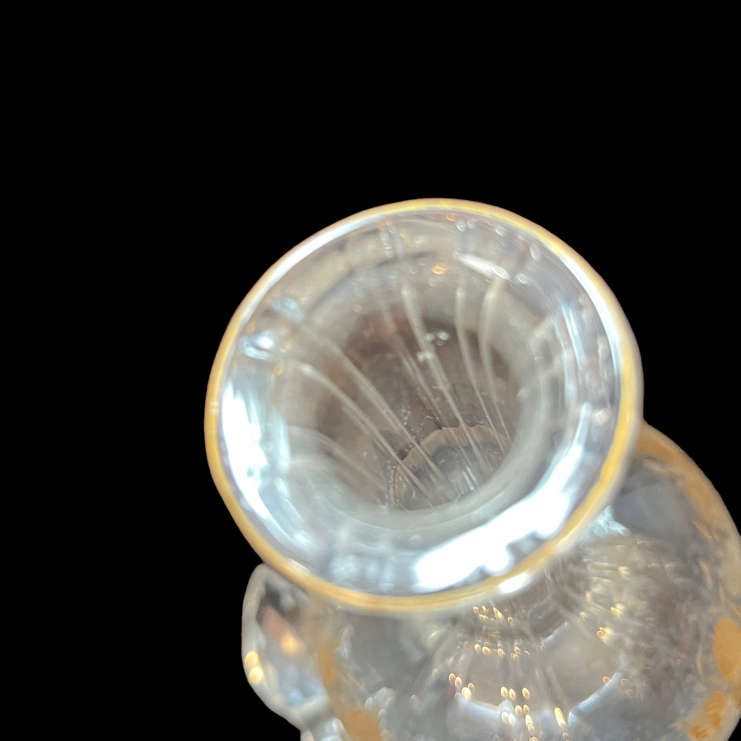 Beautifully etched and gilded Crystal decanter - Regular - Thumbnail 6