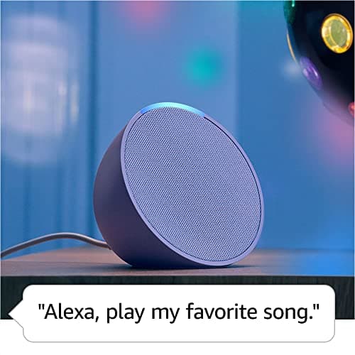 Echo Pop (1st Gen) Full Sound Compact Smart Speaker with Alexa, Charcoal - Thumbnail 5