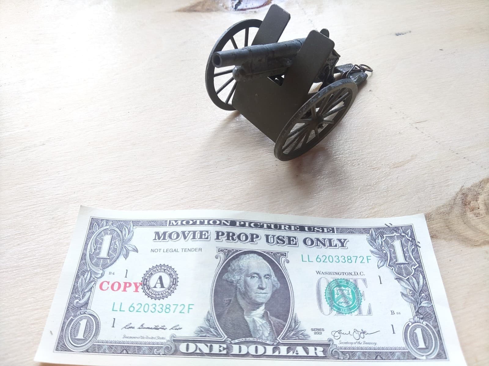 Vintage Cast-Metal Toy Cannon - Thumbnail 2