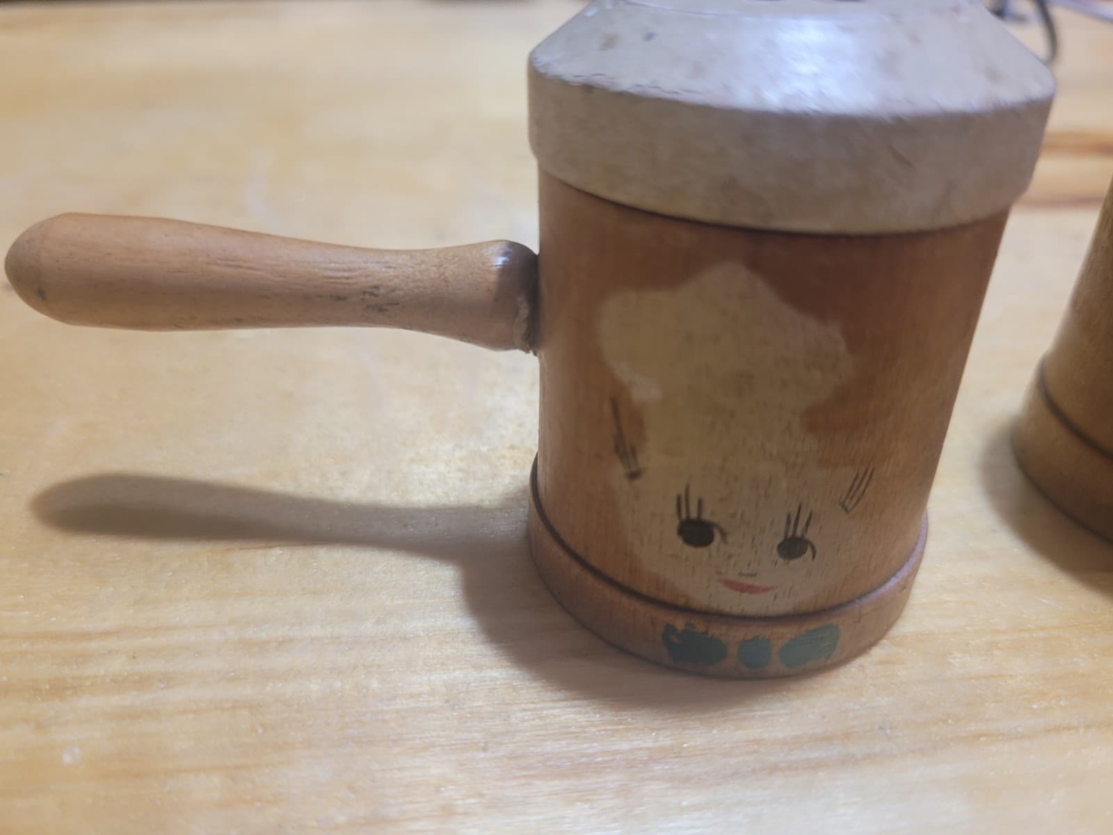 Vintage Wooden Chef Salt & Pepper Shakers – Farmhouse Kitchen Decor - Thumbnail 2