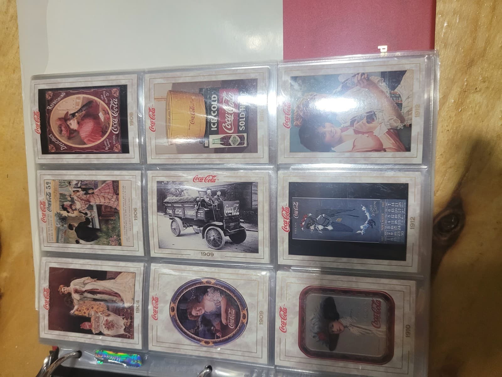 Vintage Coca-Cola Collectors Cards Binder + Sealed Pack + Bonus Collectibles - Thumbnail 3
