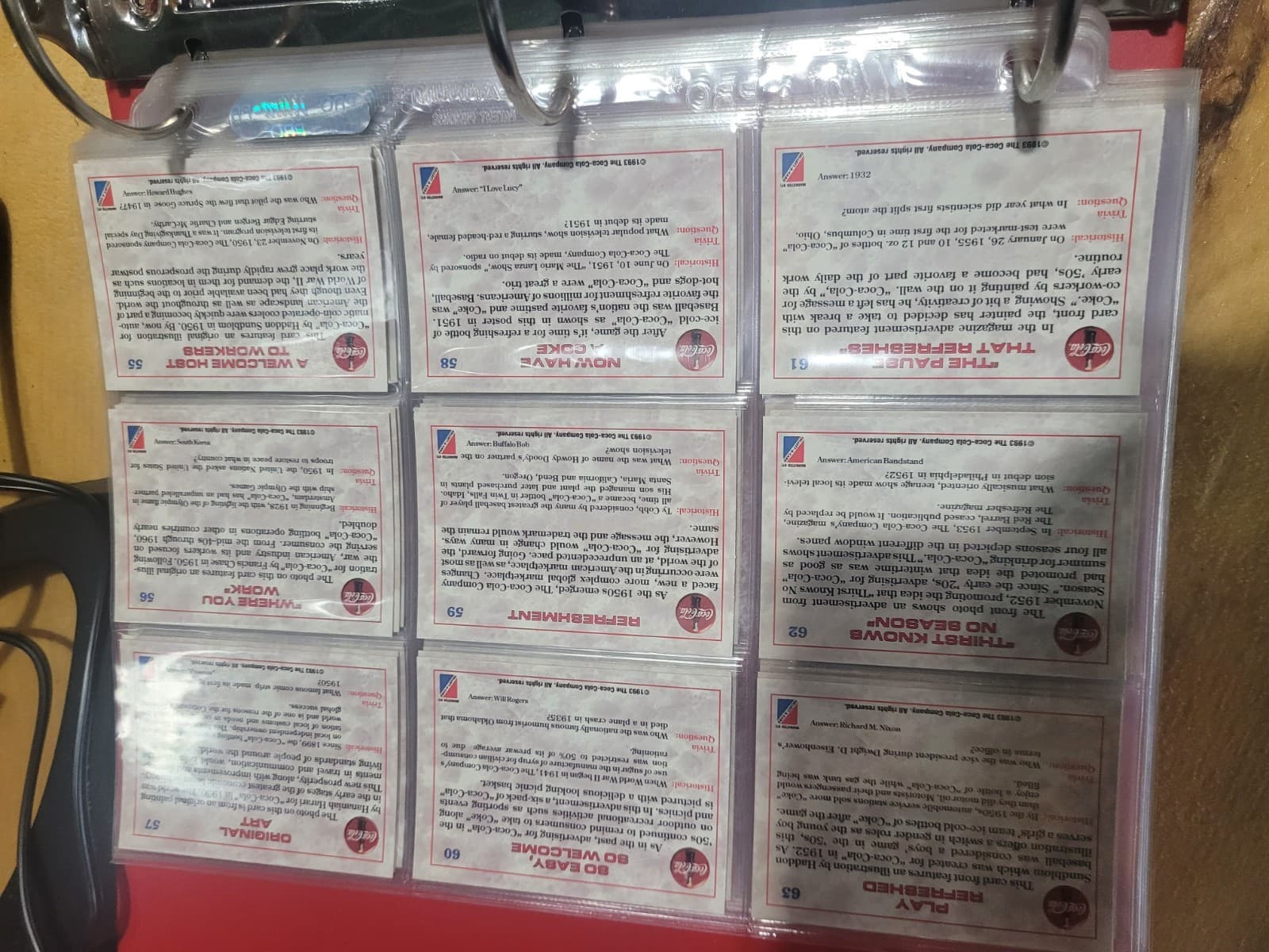 Vintage Coca-Cola Collectors Cards Binder + Sealed Pack + Bonus Collectibles - Thumbnail 13