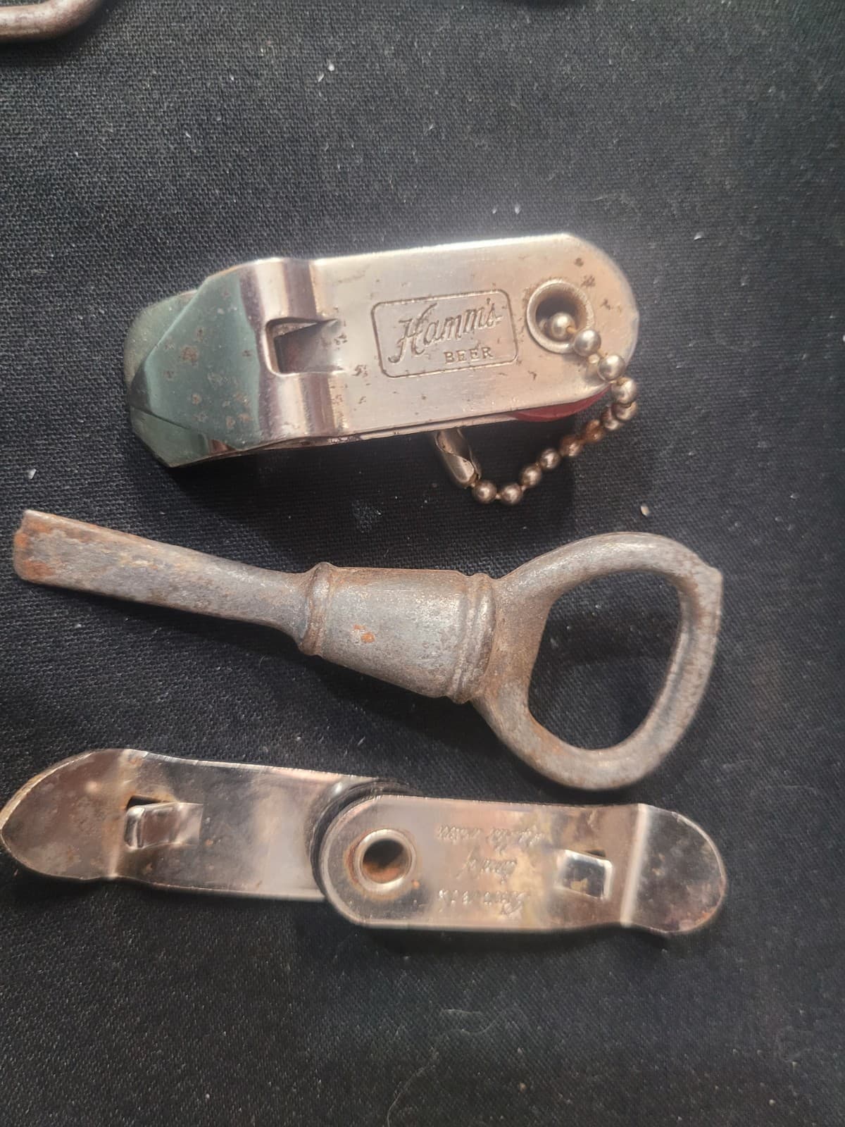 Vintage Bottle & Can Openers Lot – Hamm’s Beer Advertising Opener + Antique Chur - Thumbnail 2