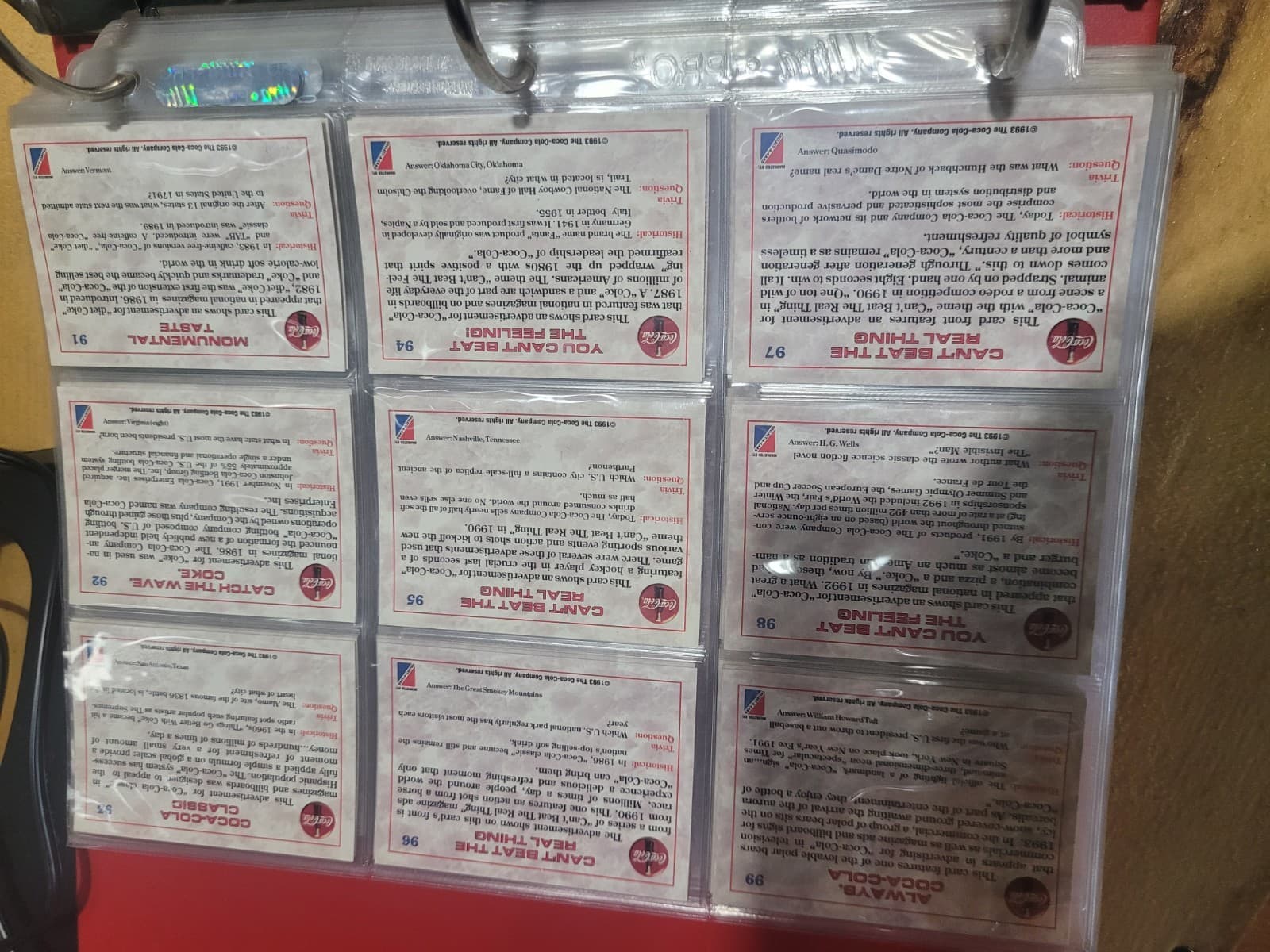 Vintage Coca-Cola Collectors Cards Binder + Sealed Pack + Bonus Collectibles - Thumbnail 21