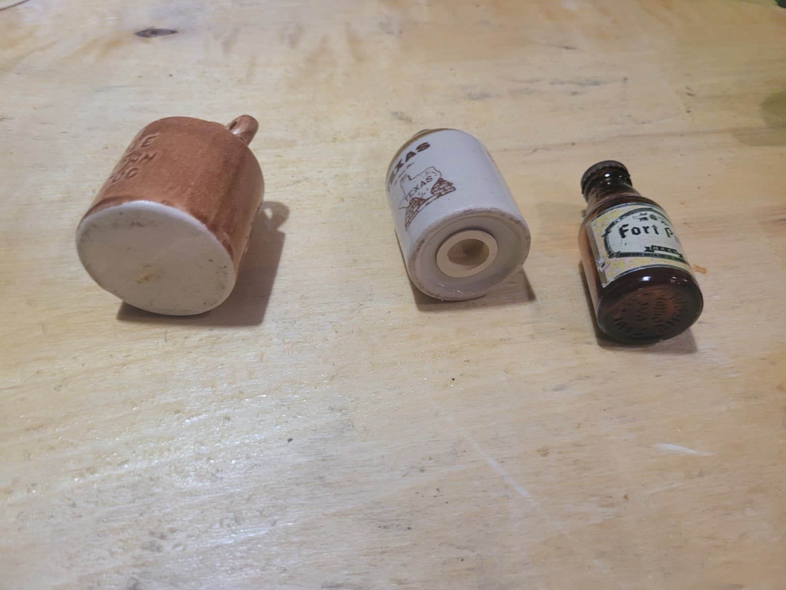 Vintage Miniature Bottle Collection – Little Brown Jug, Texas Stoneware Jug & Fo - Thumbnail 5