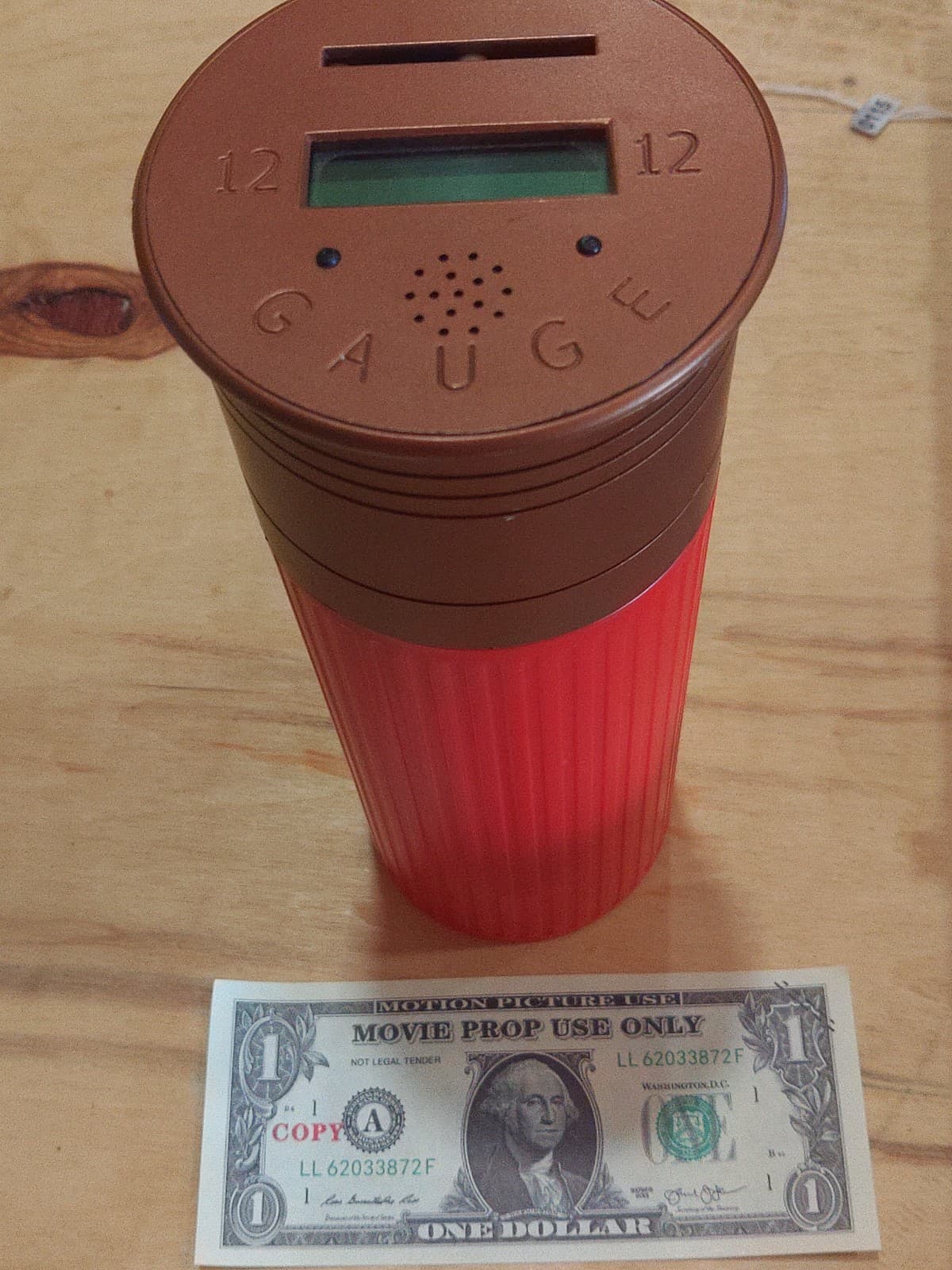 12 Gauge Shotgun Shell Coin Bank Digital Counter Adds As Coins Are Deposited - Thumbnail 4
