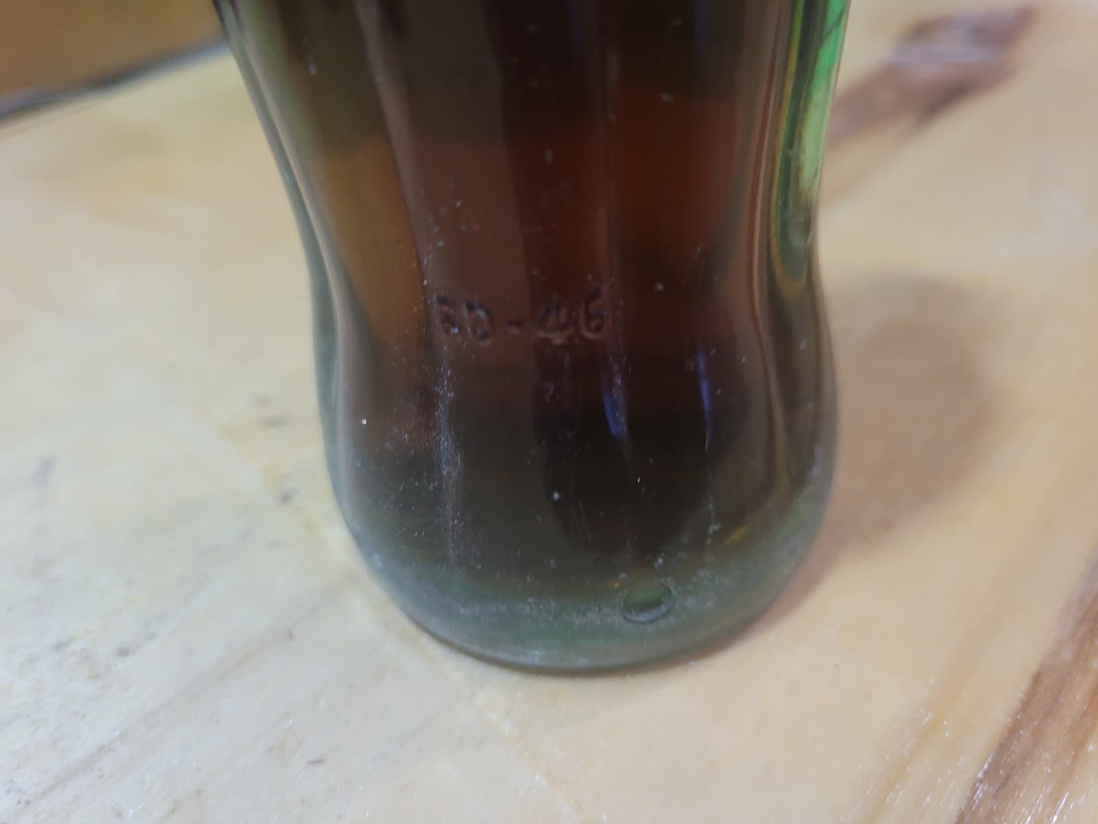 Vintage Coca-Cola 6½ oz Green Glass Bottle with Original Cap (1958) – Full Bottl - Thumbnail 4
