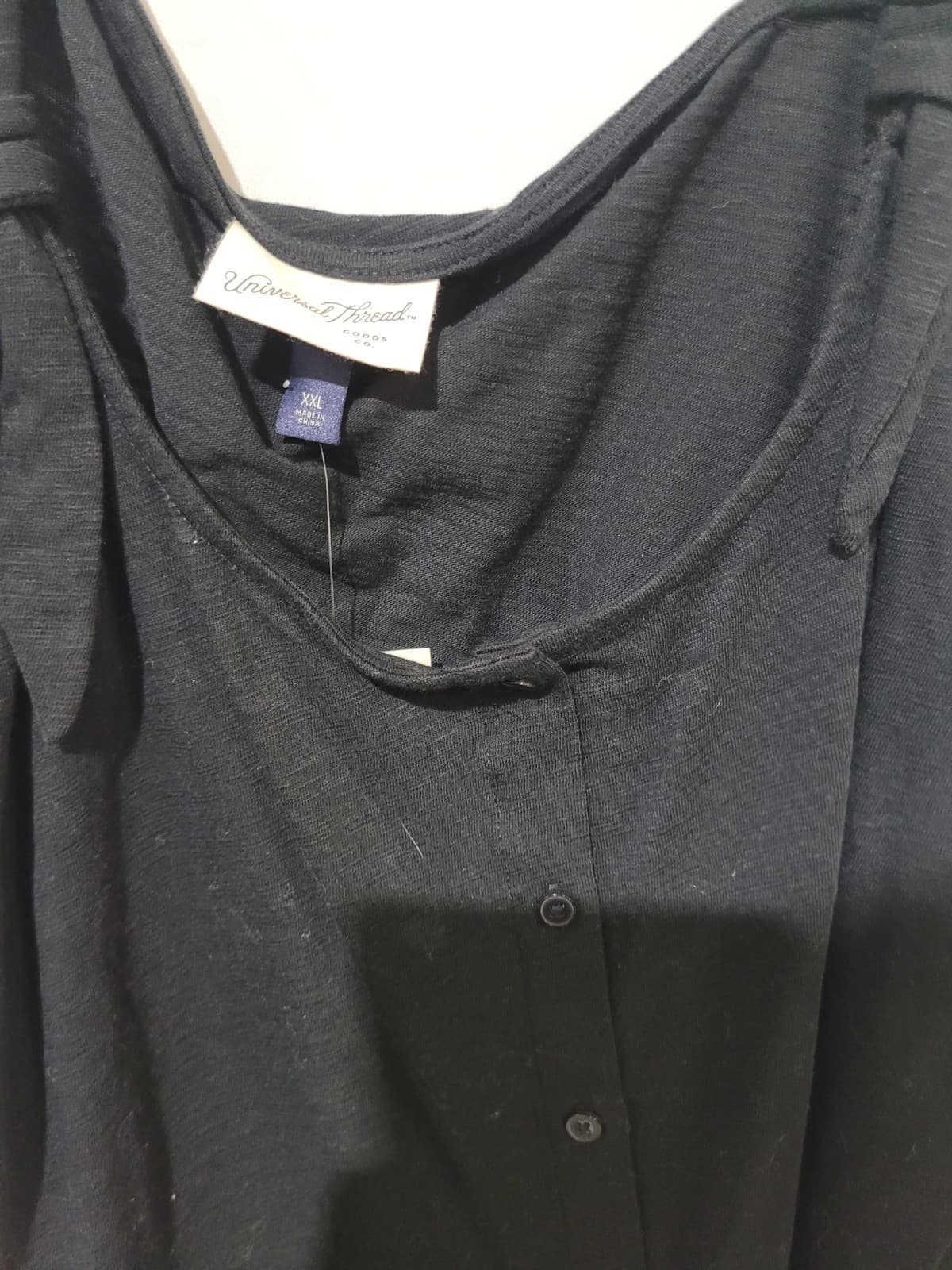 SIZE XXL Black Tank Top - Thumbnail 2