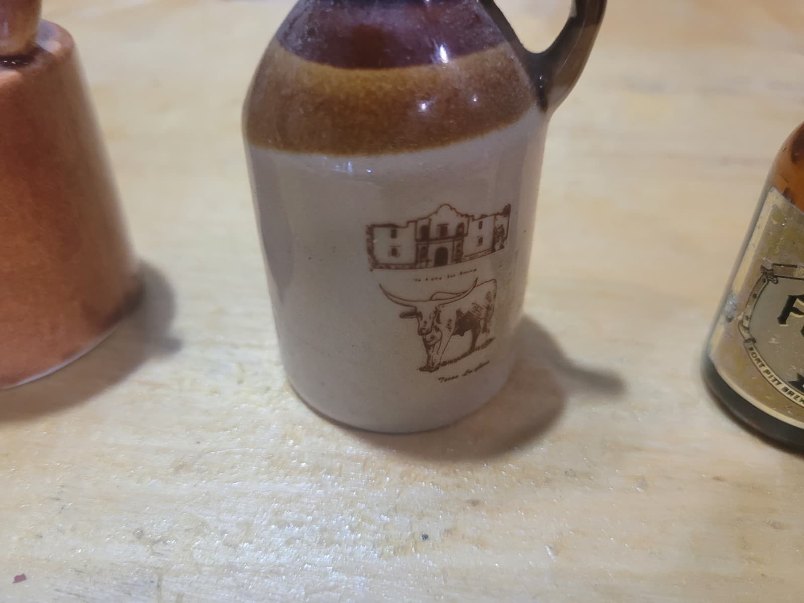 Vintage Miniature Bottle Collection – Little Brown Jug, Texas Stoneware Jug & Fo - Thumbnail 3