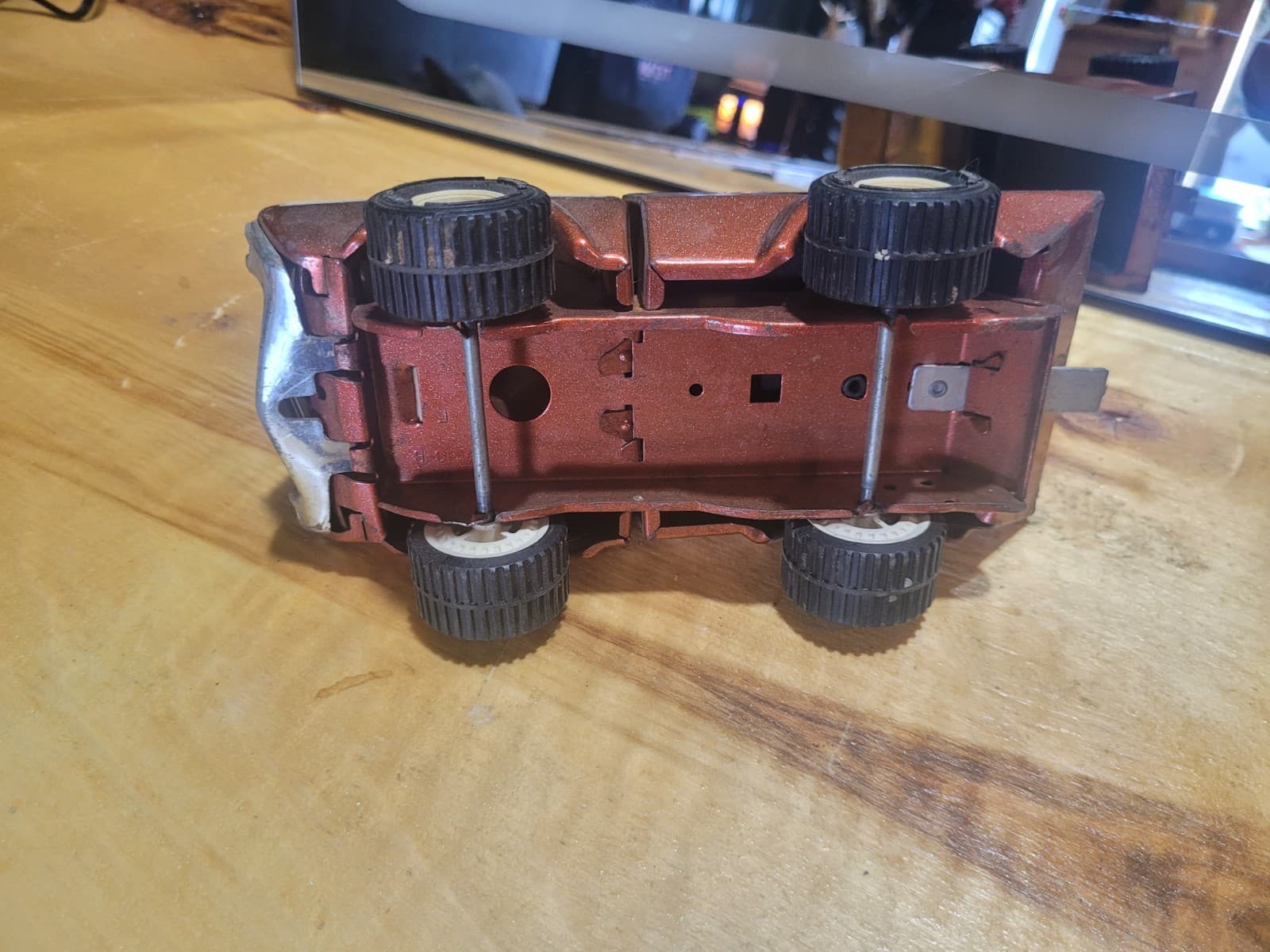 Vintage Tonka Pickup Truck – Brown Pressed Steel – Classic Collectible Toy - Thumbnail 5