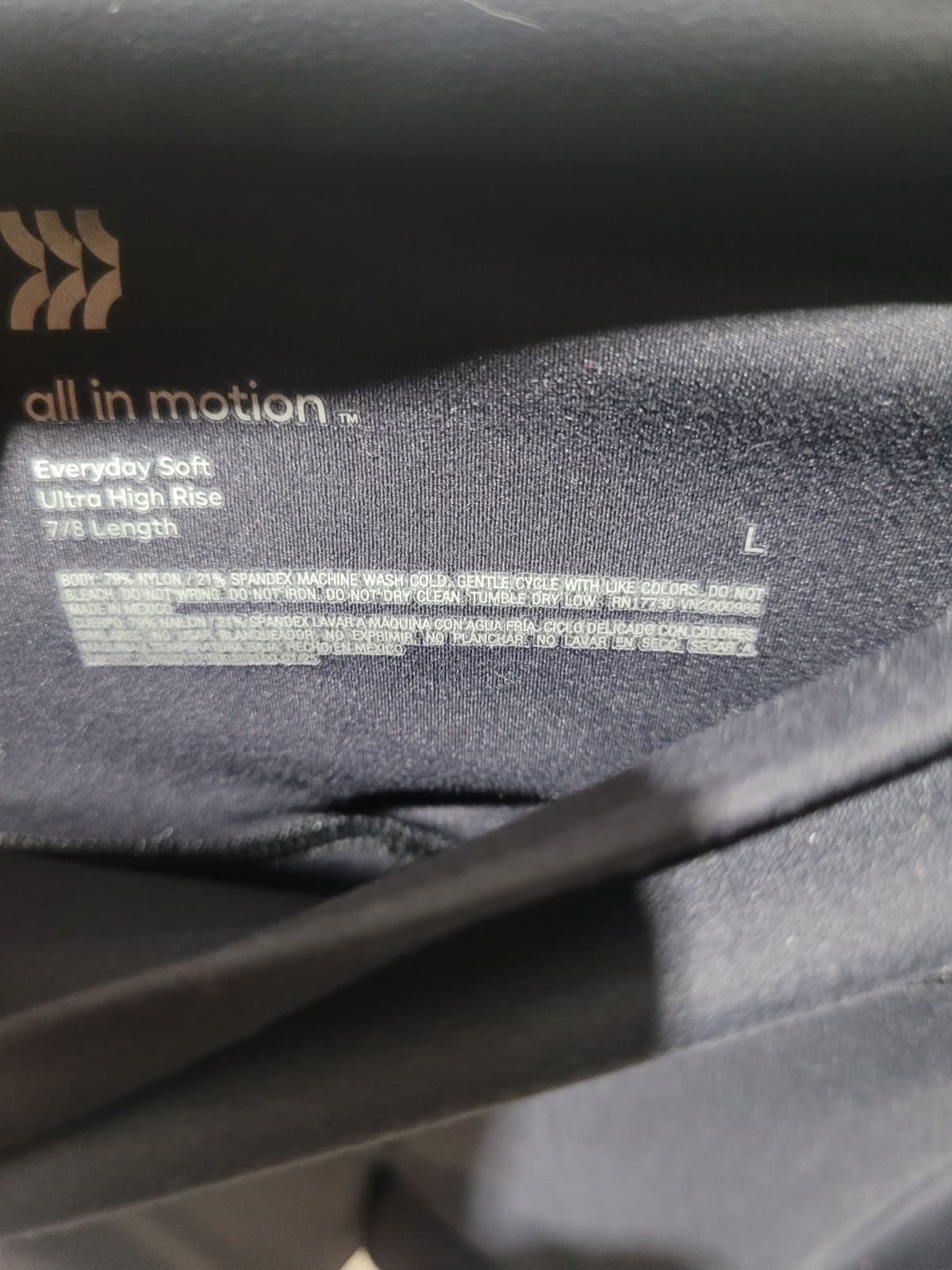 SIZE LARGE Large Black Leggings - Thumbnail 2