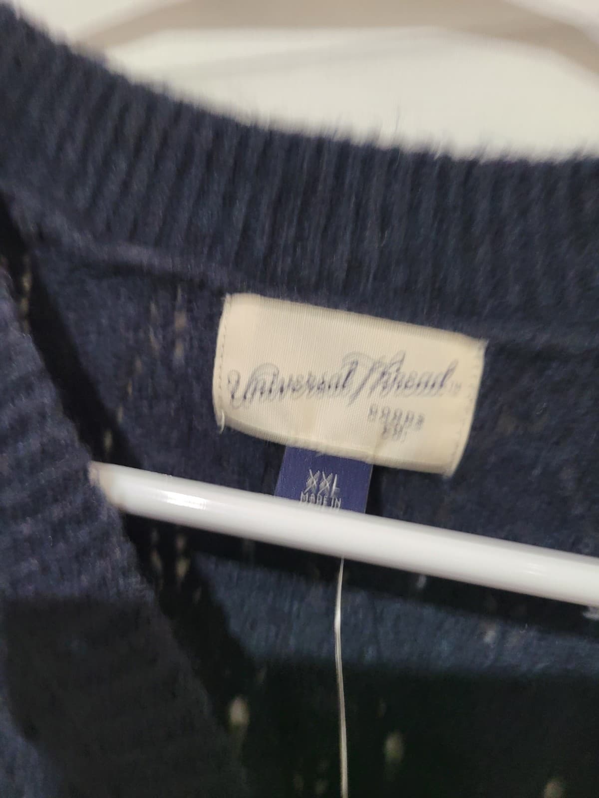 SIZE XXL Blue Sweater Vest - Thumbnail 2