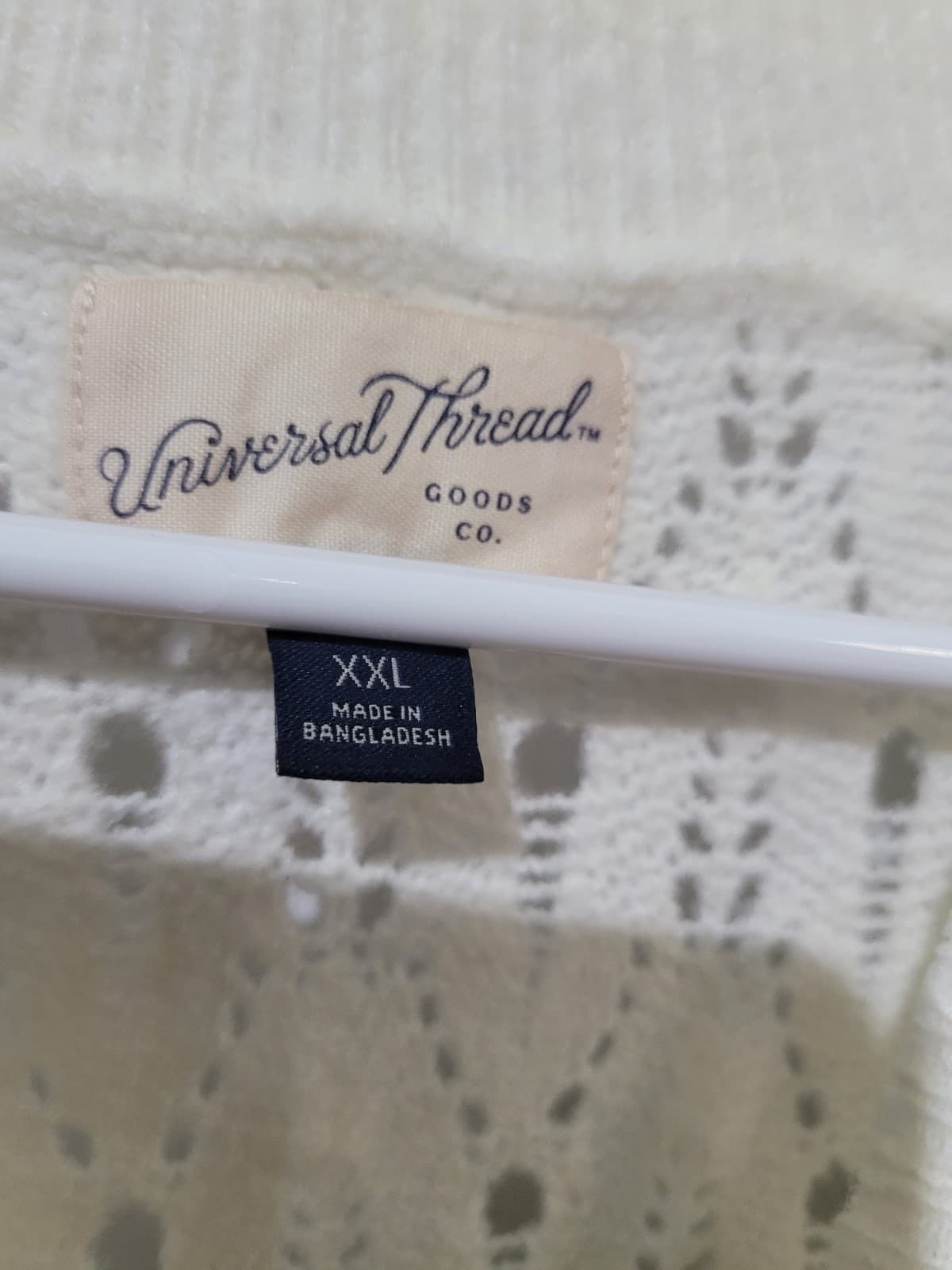 SIZE XXL White sleeveless sweater - Thumbnail 2