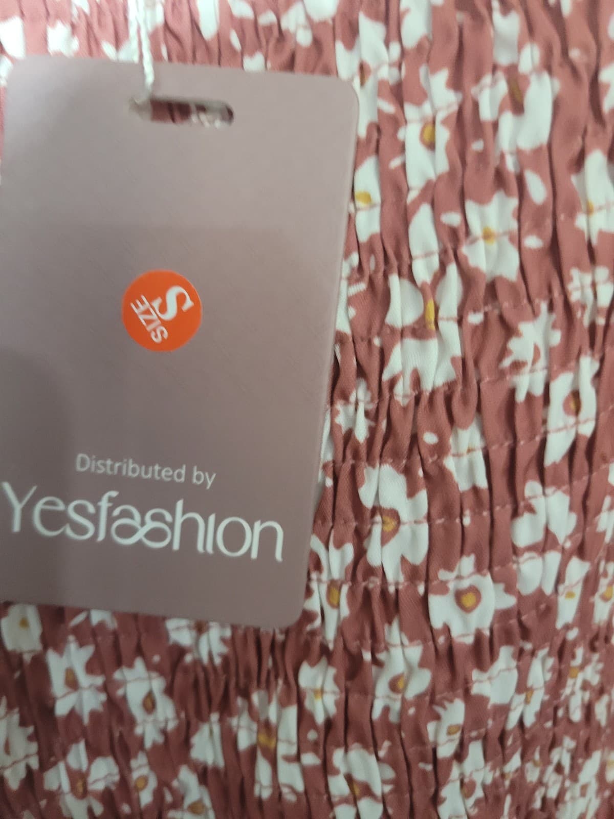 SIZE SMALL Pink Flower Dress - Thumbnail 2
