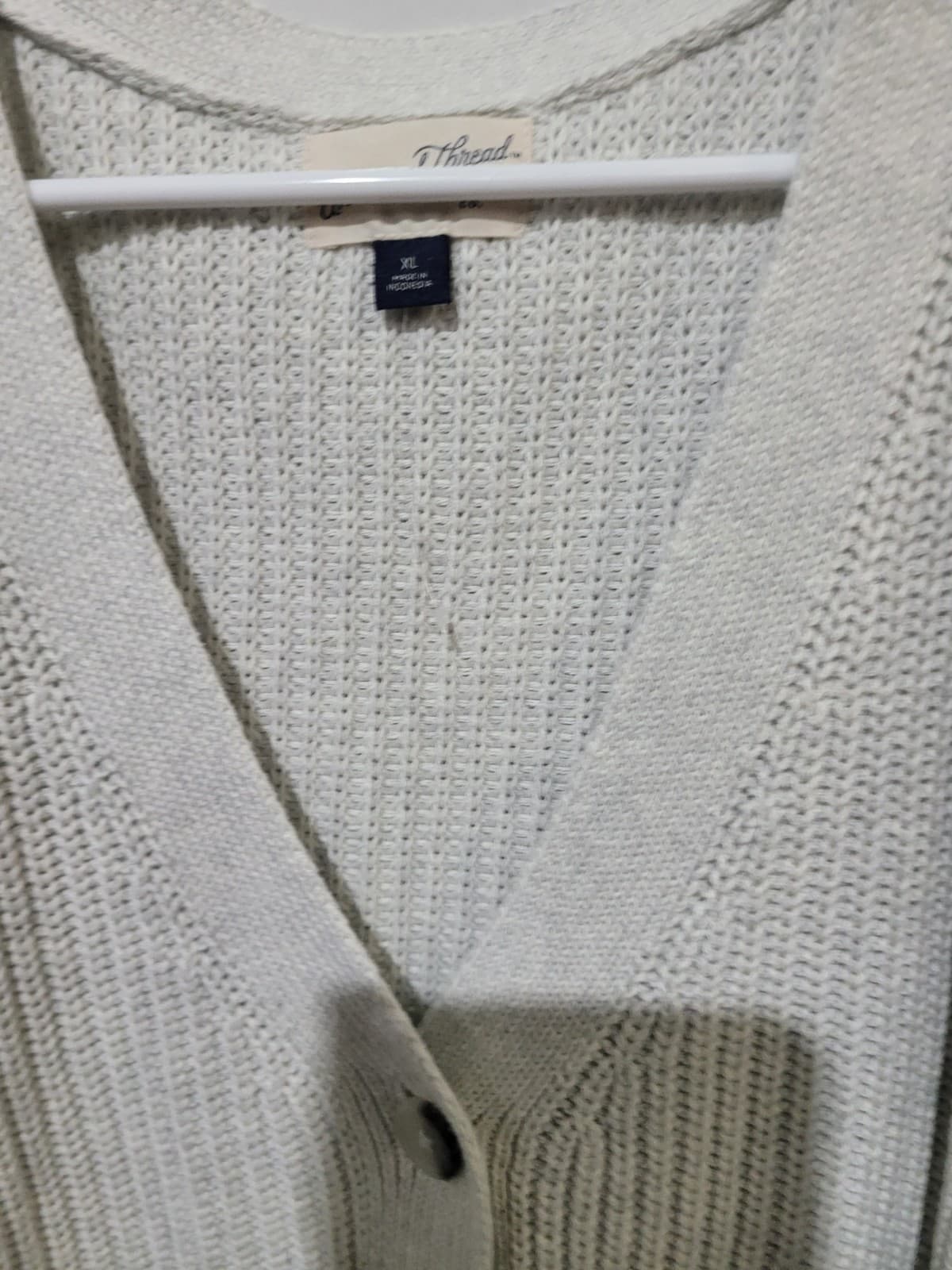 SIZE MEDIUM Ivory Sweater Vest - Thumbnail 2