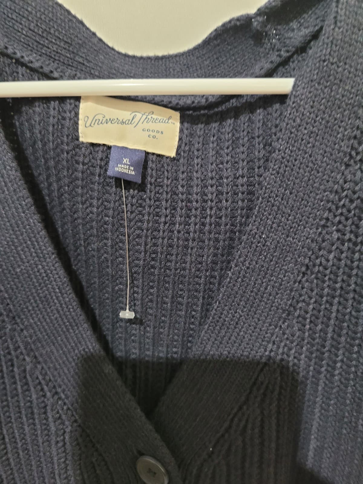 SIZE MEDIUM Blue Sweater Vest - Thumbnail 2