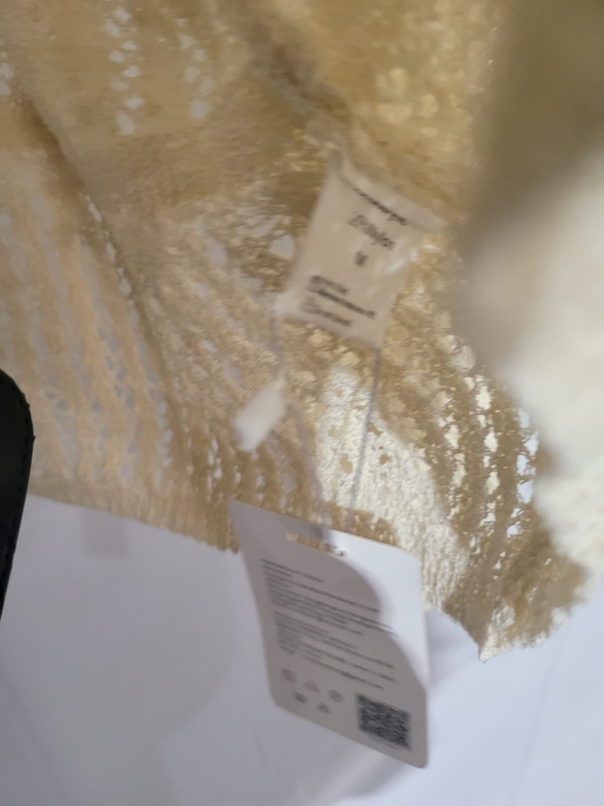 SIZE SMALL Cream Cardigan - Thumbnail 2
