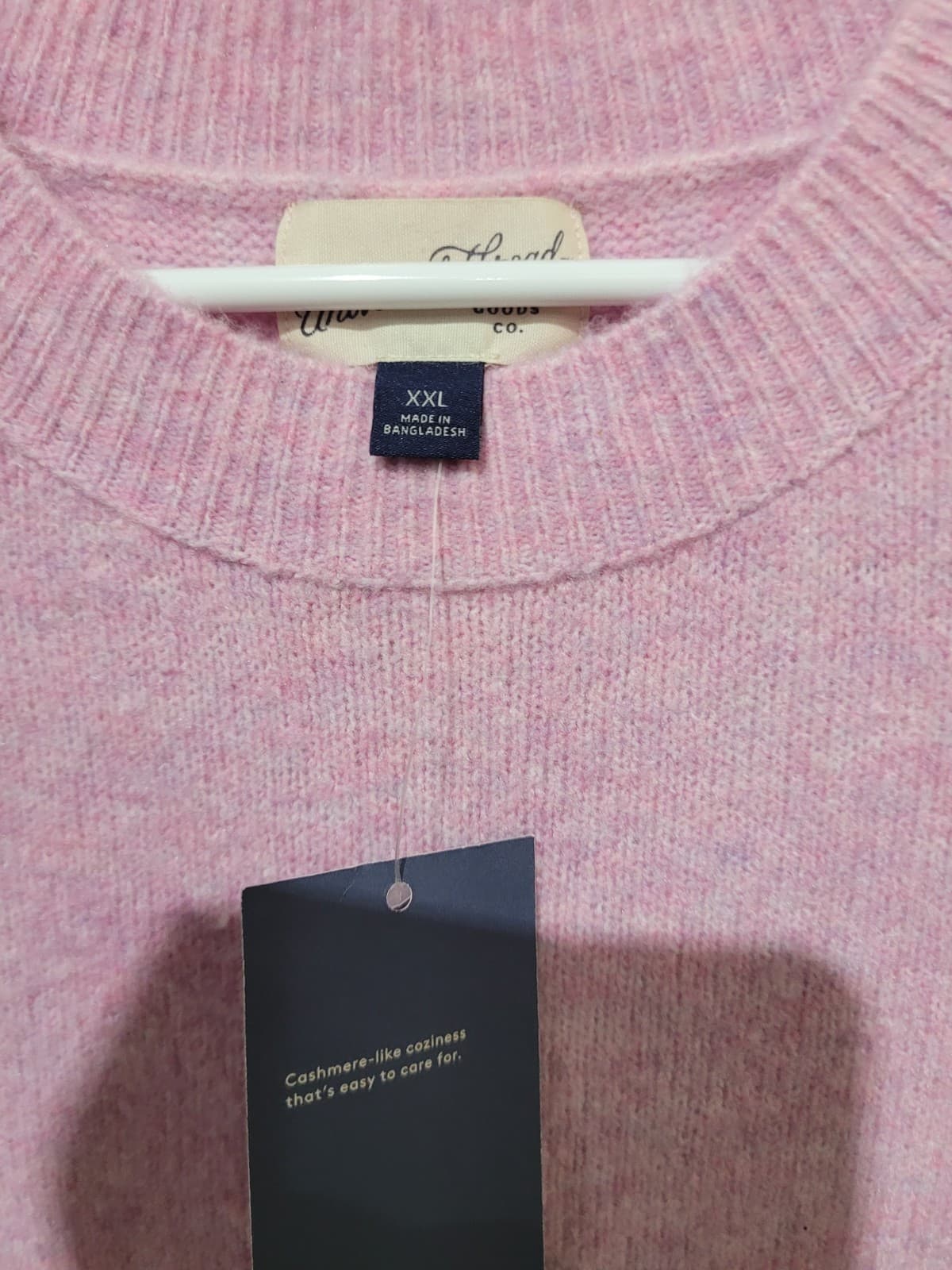 SIZE XXL Pink Sleeveless Sweater - Thumbnail 2