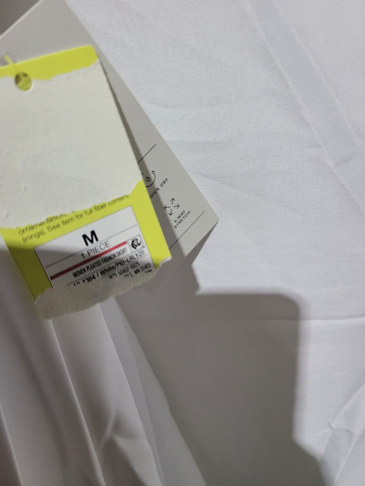 SIZE XS White Skort - Thumbnail 2