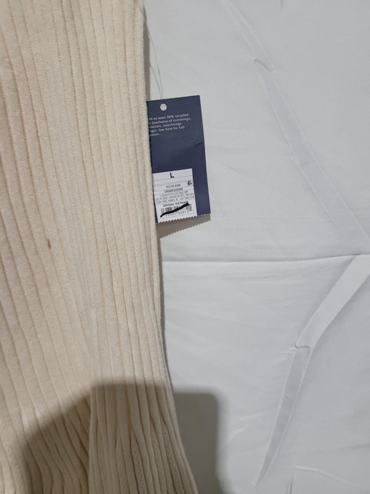 SIZE LARGE Cream Skirt - Thumbnail 2