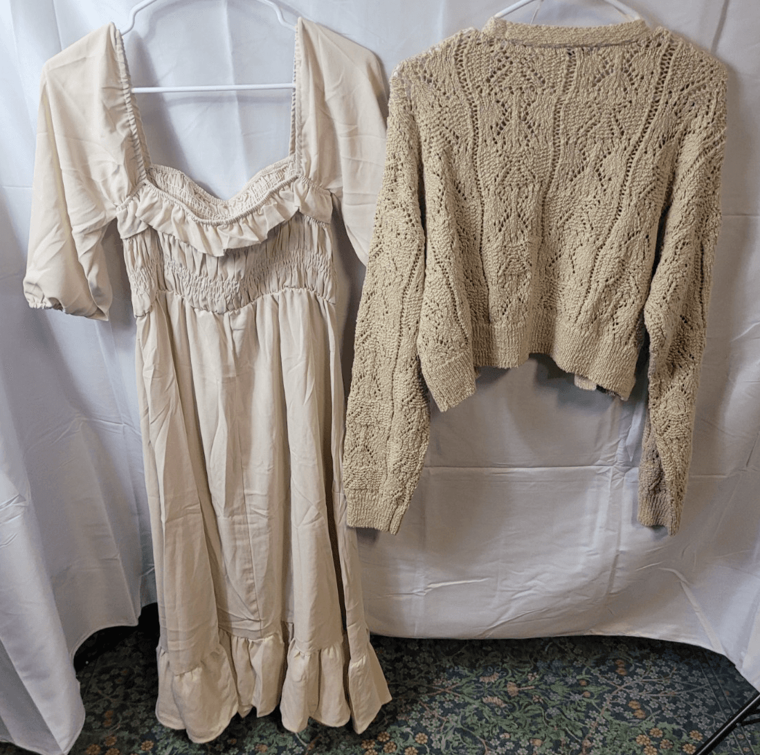 womens dress and cardigan size small new - Thumbnail 3