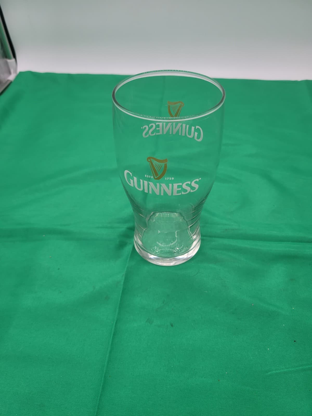 Guinness Pint Glass Beer Glass Official Harp Logo Pub Barware