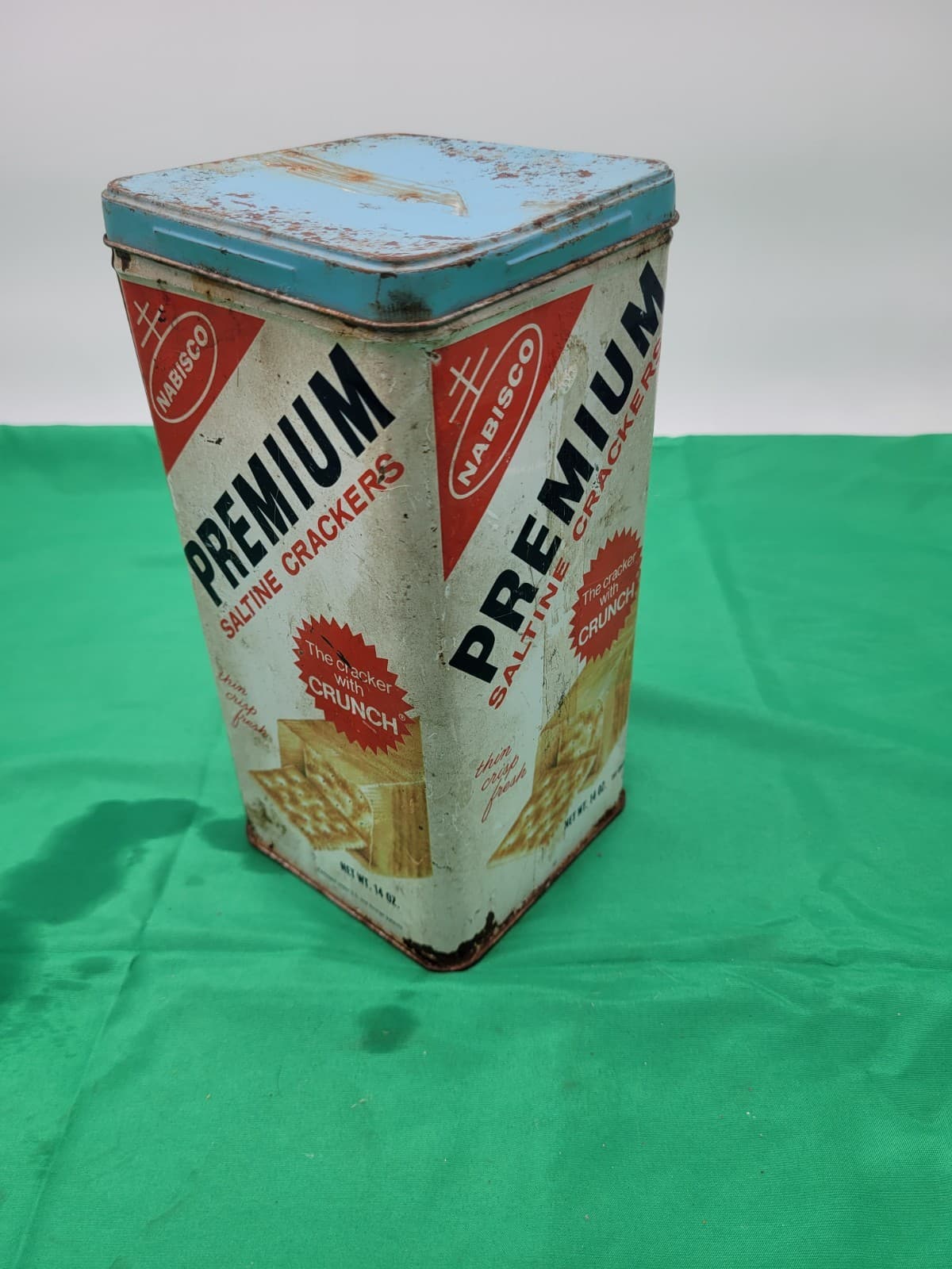 Vintage Nabisco Premium Saltine Crackers Tin Canister Kitchen Advertising - Thumbnail 4
