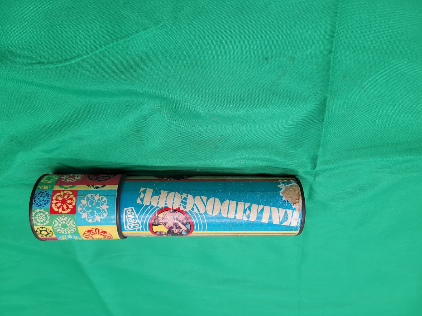 Vintage Steven Kaleidoscope Tin Toy Color Changing Tube Retro 1970s Toy - Thumbnail 6