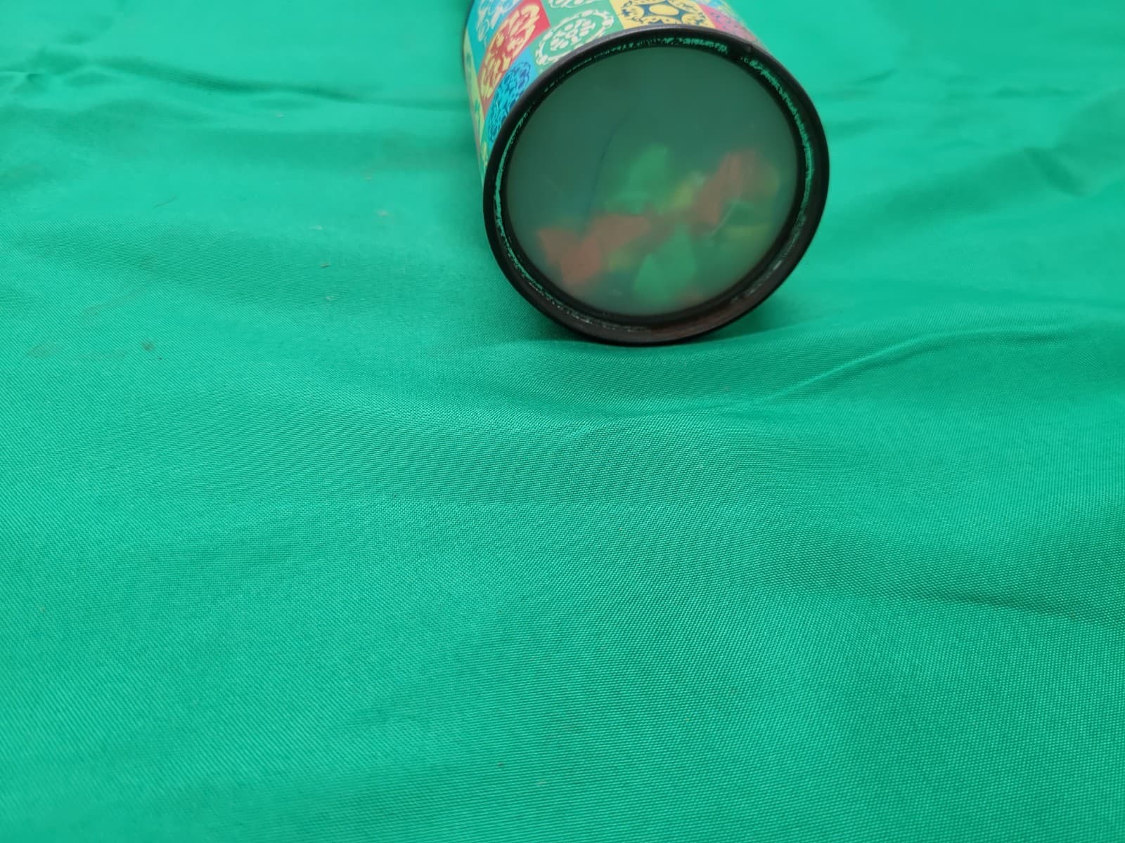 Vintage Steven Kaleidoscope Tin Toy Color Changing Tube Retro 1970s Toy - Thumbnail 3