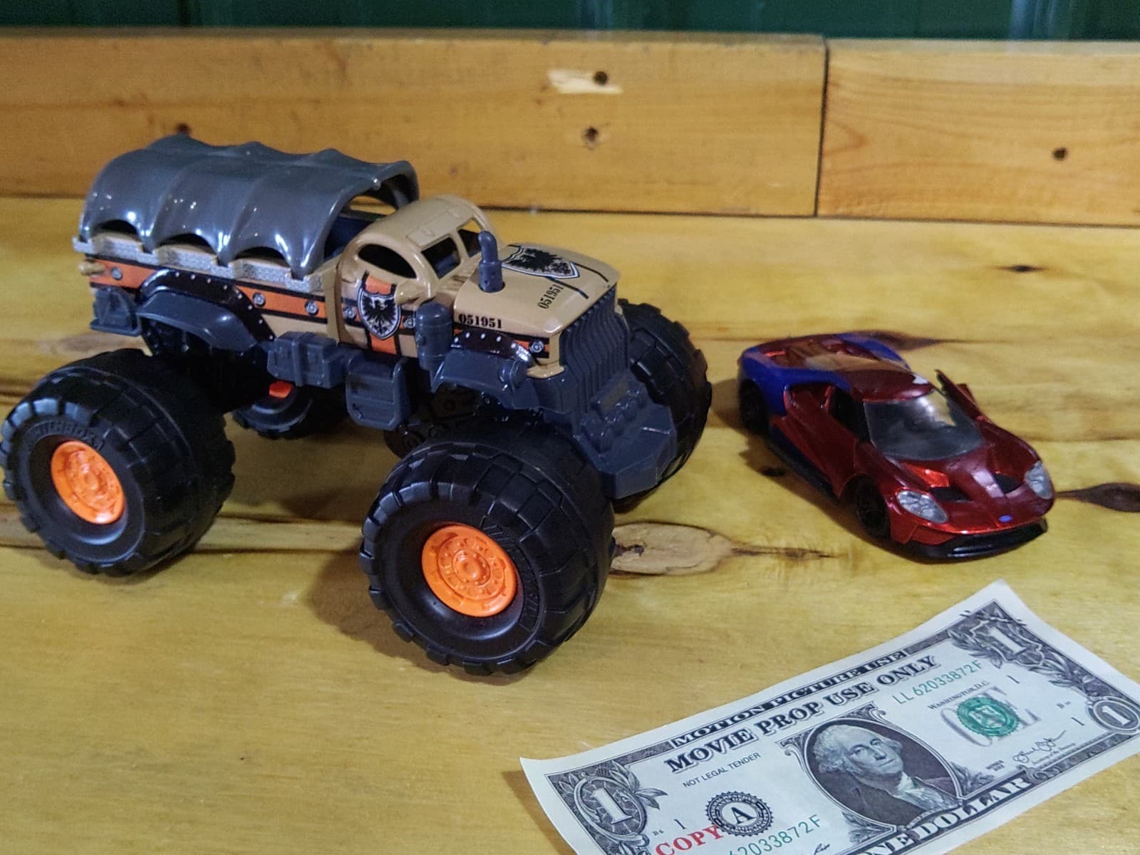 Hot Wheels & Matchbox Monster Truck + Sports Car Lot – 2 Vehicles - Thumbnail 2