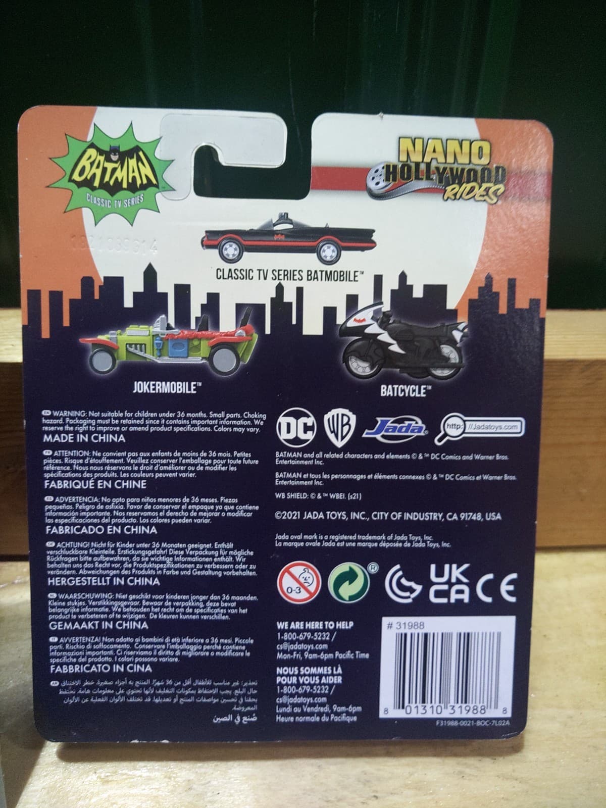 Hot Wheels Batman Batmobile Collection – 5 Sealed Cars + Jada Nano Batman Set - Thumbnail 7