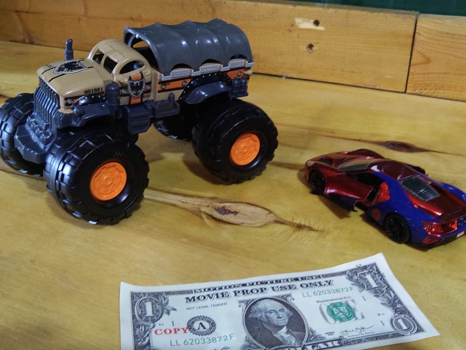 Hot Wheels & Matchbox Monster Truck + Sports Car Lot – 2 Vehicles - Thumbnail 3
