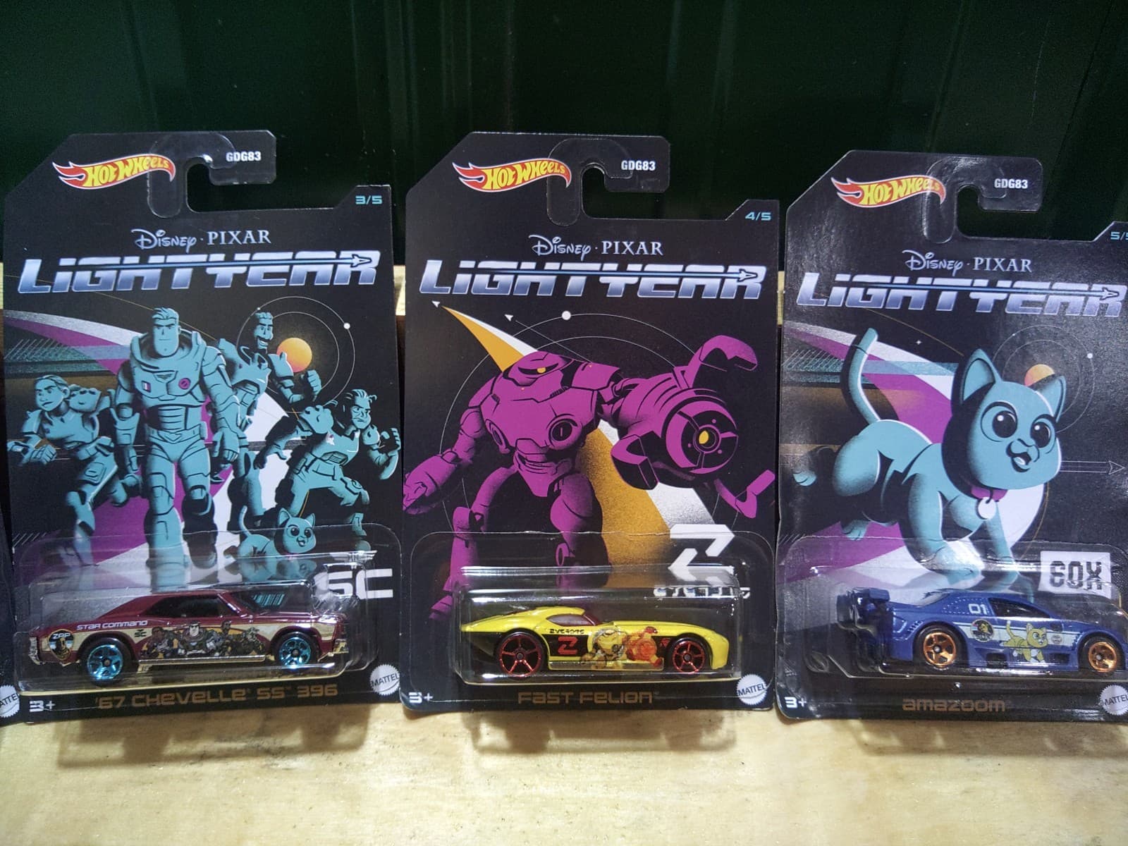 2022 Hot Wheels Disney Pixar LIGHTYEAR (Complete set of 5) - Thumbnail 3