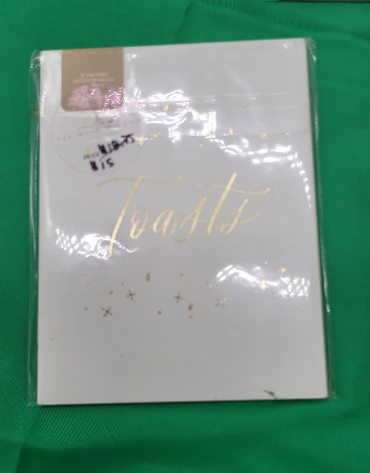 Set of 4 “Toast” Decorative Coffee Table Books White & Gold Faux Books New - Thumbnail 2