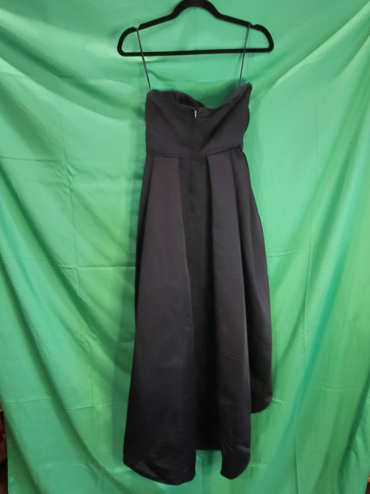 Victor Costa Black Strapless High-Low Cocktail Dress with Oversized Bow – Women - Thumbnail 4