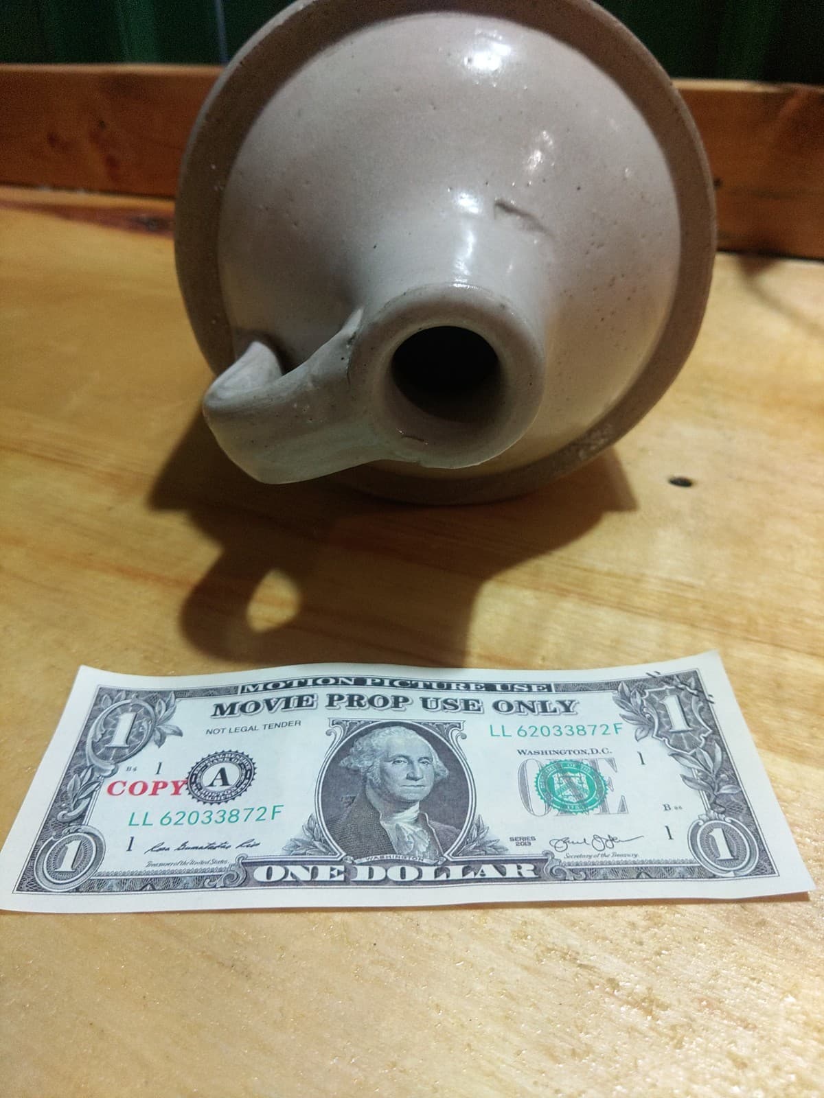Unmarked Antique Stoneware Utility Jug - Thumbnail 2
