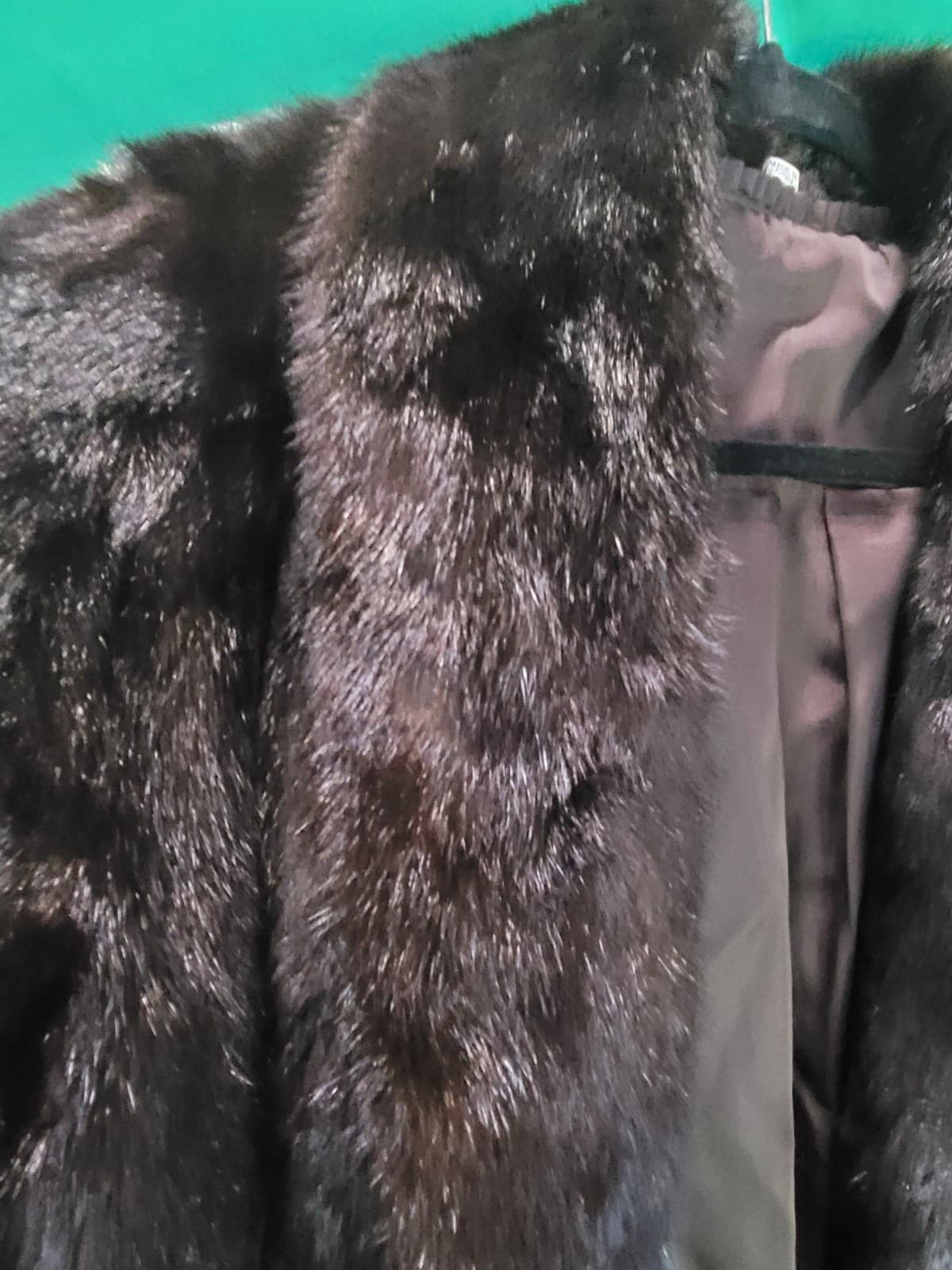 Vintage Genuine Mink Fur Coat – Full Length Dark Brown Women's Coat - Thumbnail 5