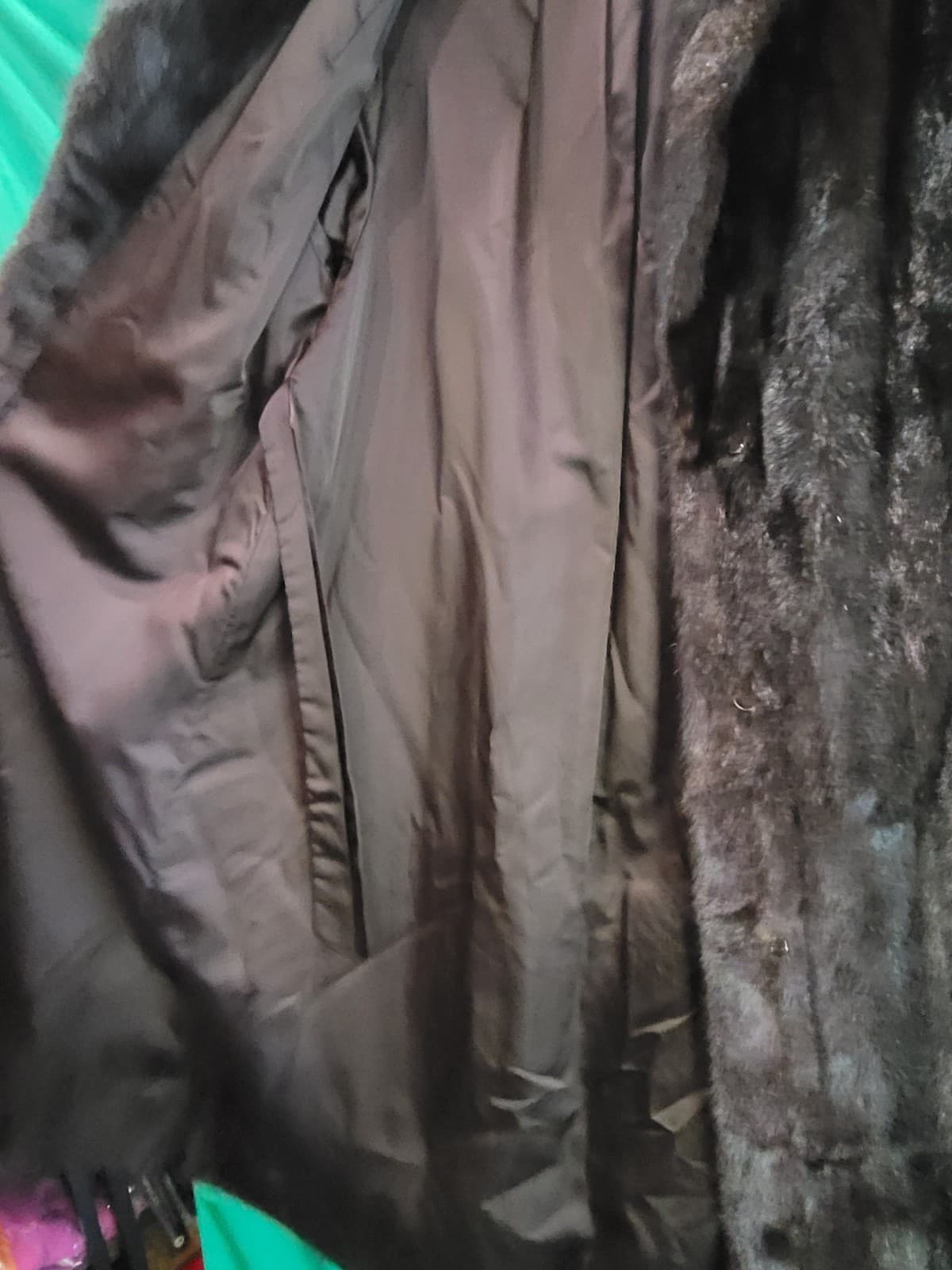Vintage Genuine Mink Fur Coat – Full Length Dark Brown Women's Coat - Thumbnail 7