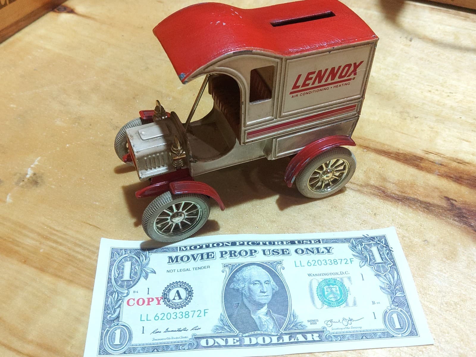 Two Vintage Die-Cast Metal Coin Banks - Thumbnail 5