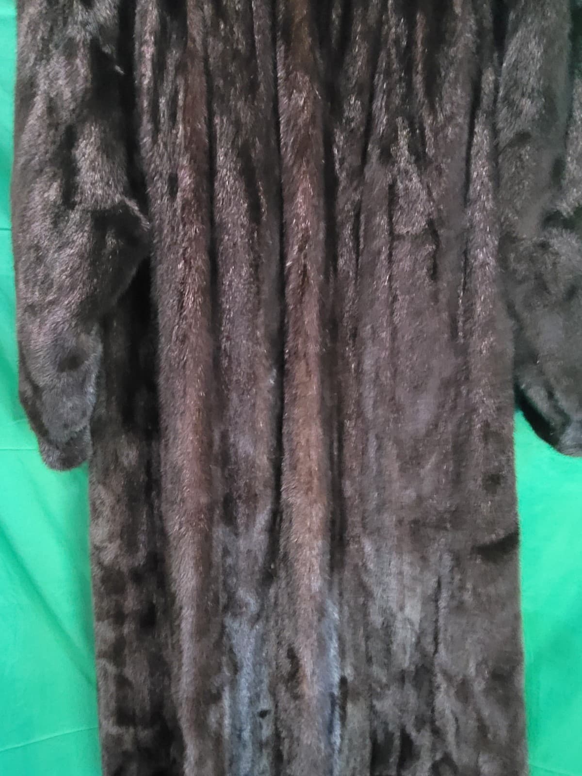 Vintage Genuine Mink Fur Coat – Full Length Dark Brown Women's Coat - Thumbnail 10