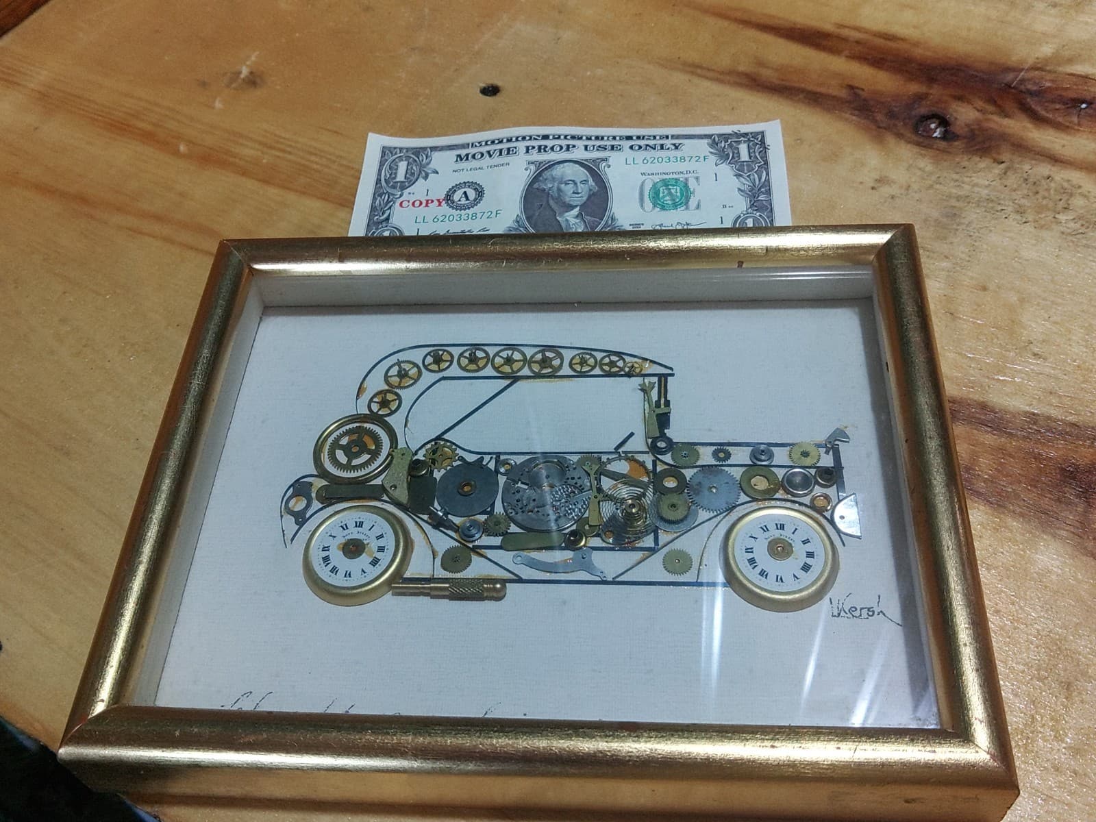 Vintage Horological Collage Depicting a 1915 Chevrolet Series 490 - Thumbnail 2
