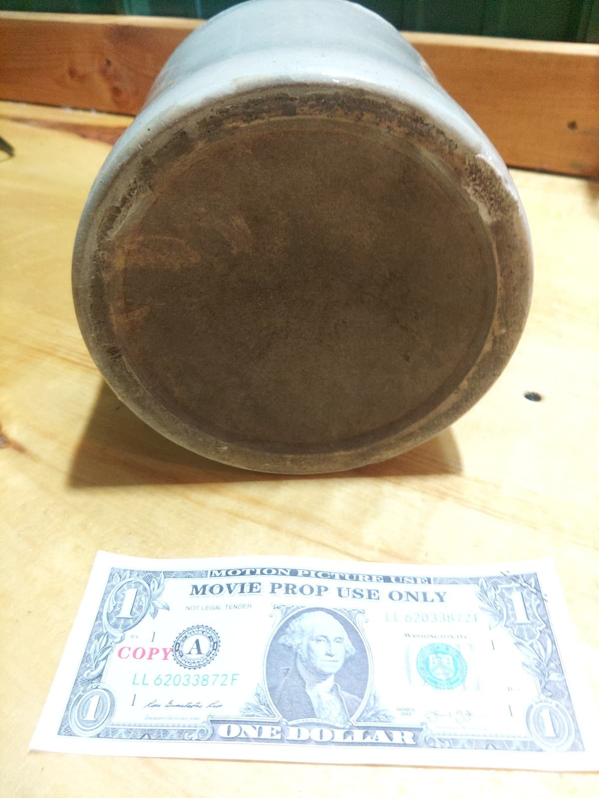Unmarked Antique Stoneware Utility Jug - Thumbnail 3