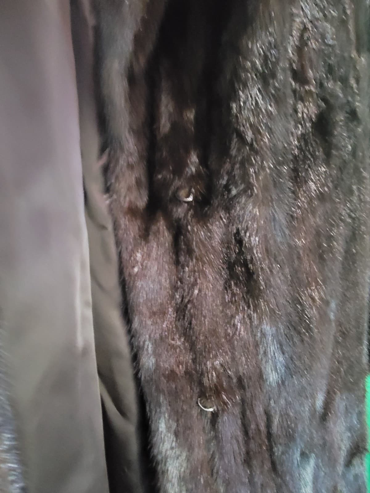 Vintage Genuine Mink Fur Coat – Full Length Dark Brown Women's Coat - Thumbnail 2